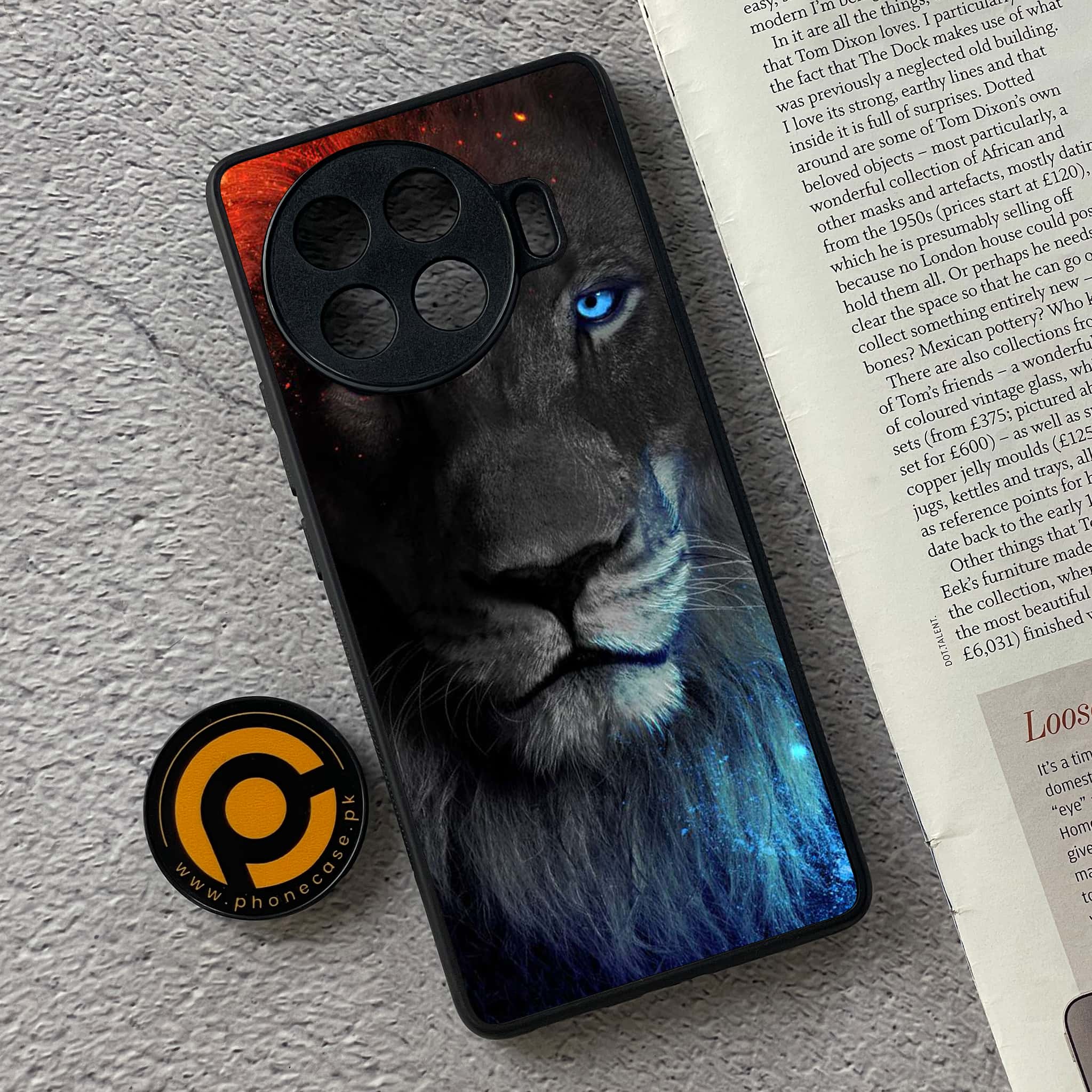 Tecno Spark 20 pro plus - Tiger Series - Premium Printed Glass soft Bumper shock Proof Case