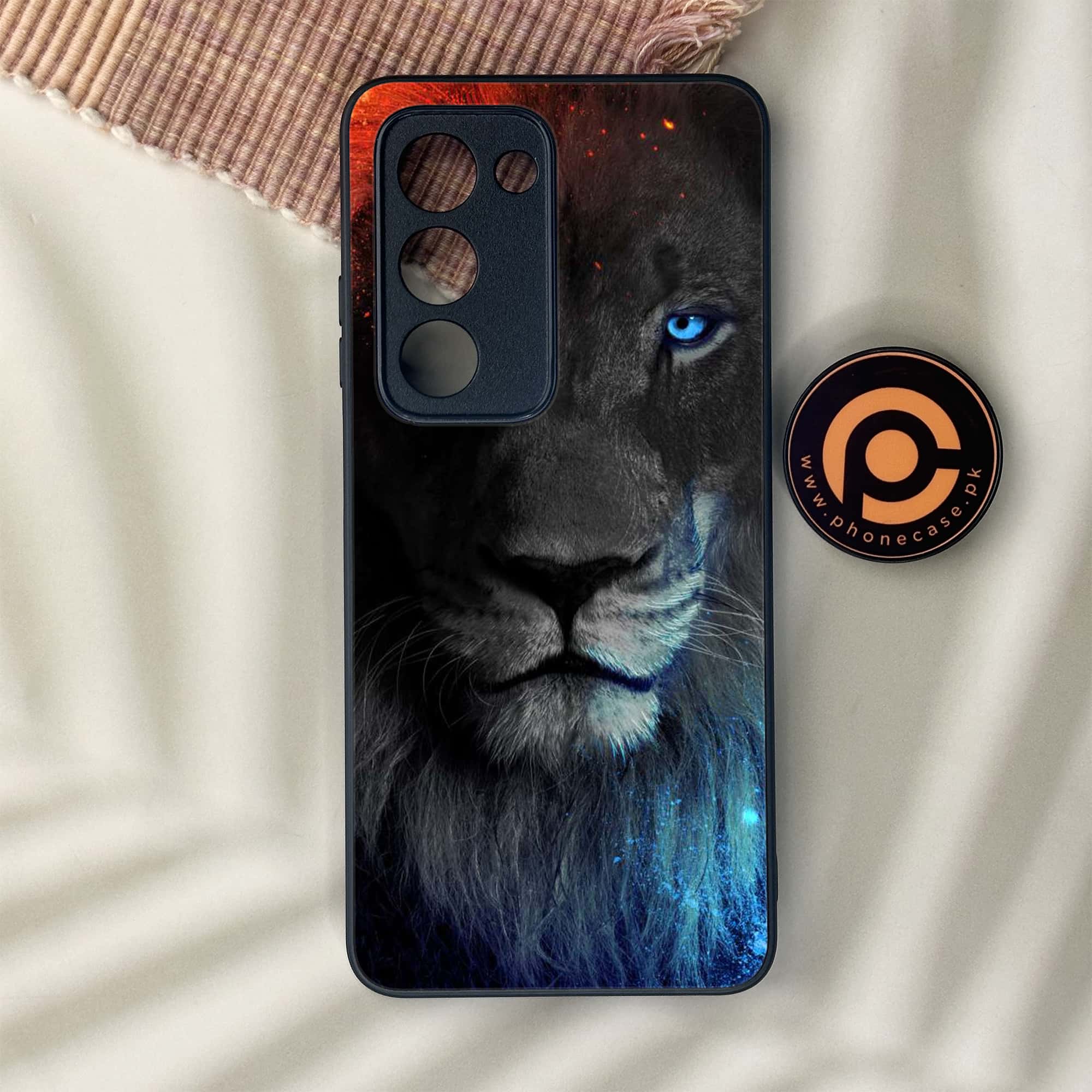 Oppo A5 2025 - Tiger Series - Premium Metal Printed soft Bumper shock Proof Case
