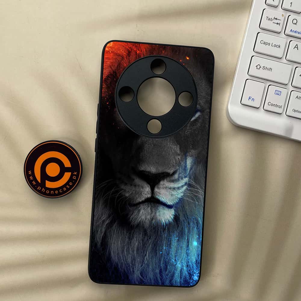 HONOR X9b 5G - Tiger Series - Premium Metal  Printed soft Bumper shock Proof Case