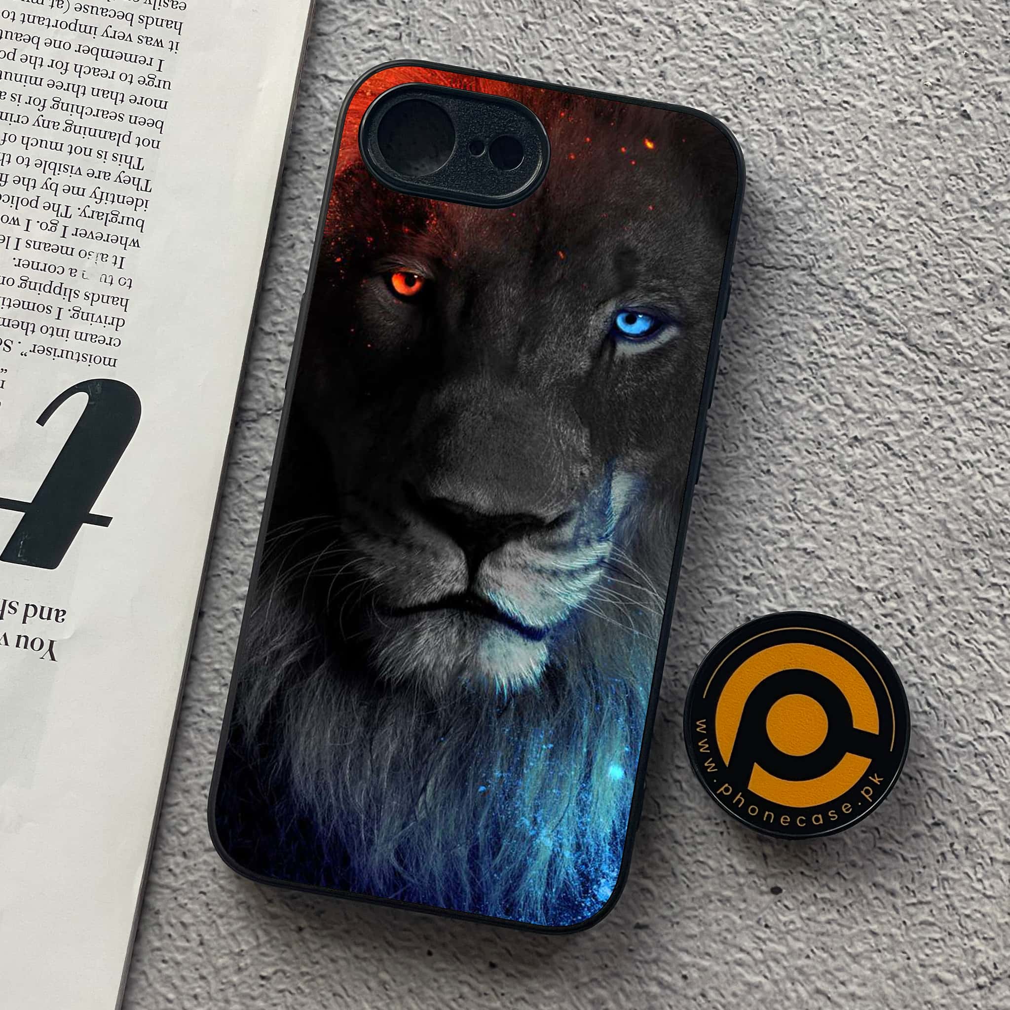 iPhone 16e - Tiger Series - Premium Metal  Printed soft Bumper shock Proof Case