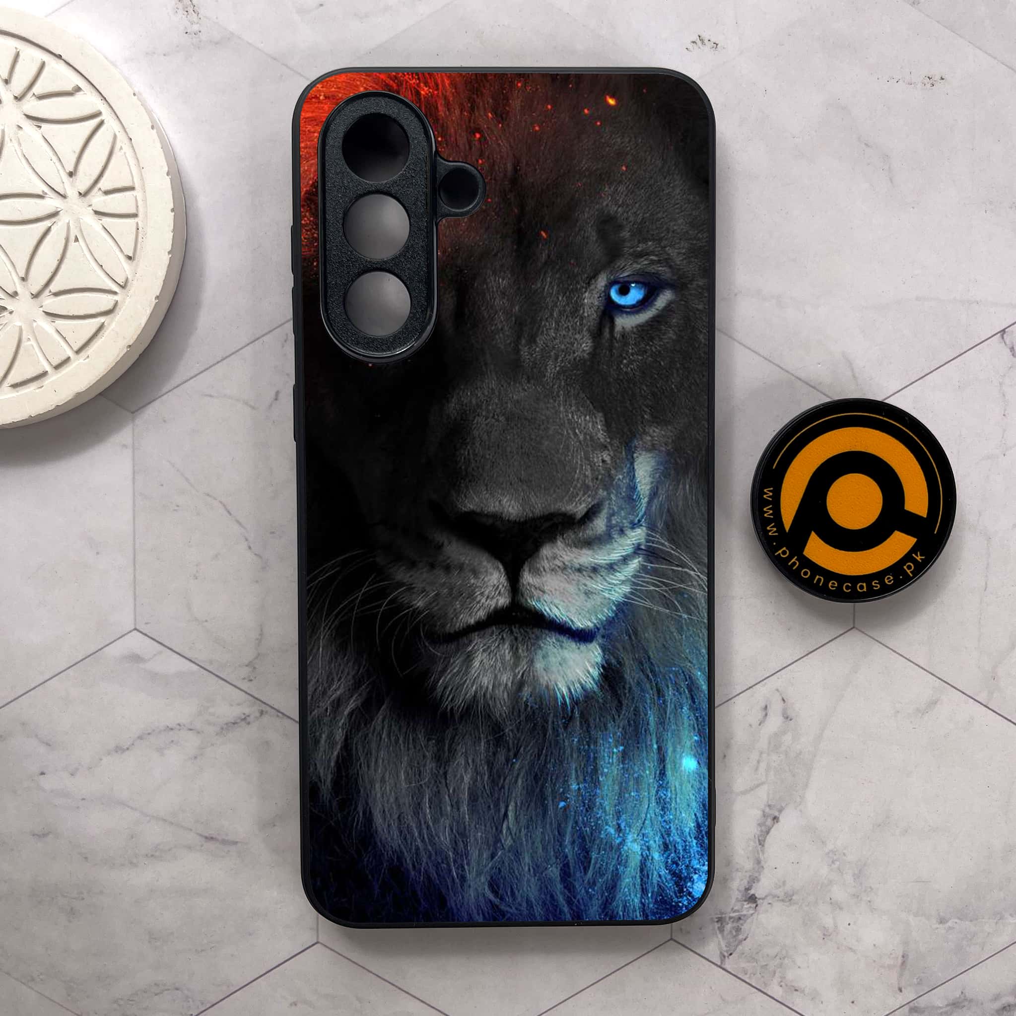 Samsung Galaxy A26 5G - Tiger Series - Premium Metal Printed soft Bumper shock Proof Case