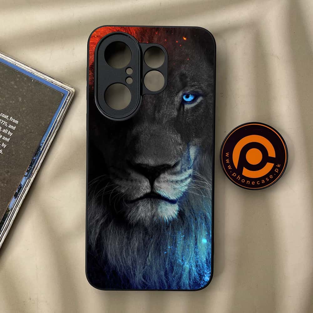 Vivo X200 FE - Tiger Series - Premium Metal Printed soft Bumper Shock Proof Case