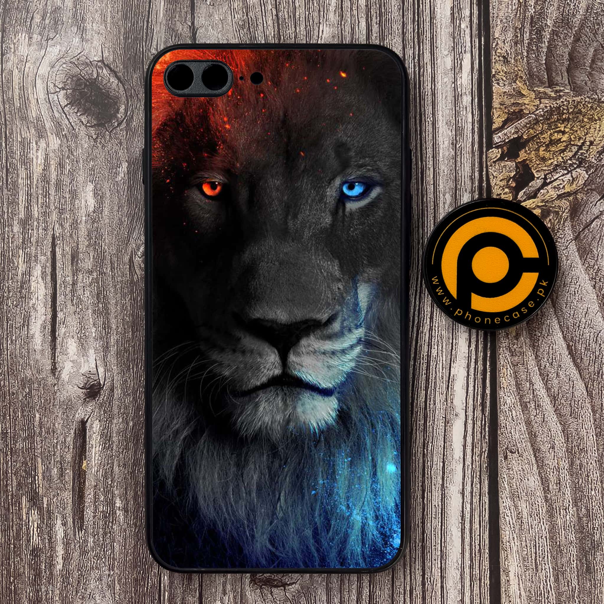 iPhone 7 Plus - Tiger Art Series - Premium Metal Printed soft Bumper shock Proof Case
