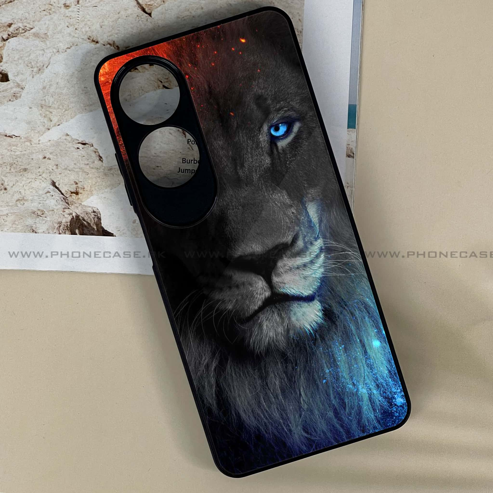 Oppo A60 - Tiger Series - Premium Printed Metal soft Bumper shock Proof Case