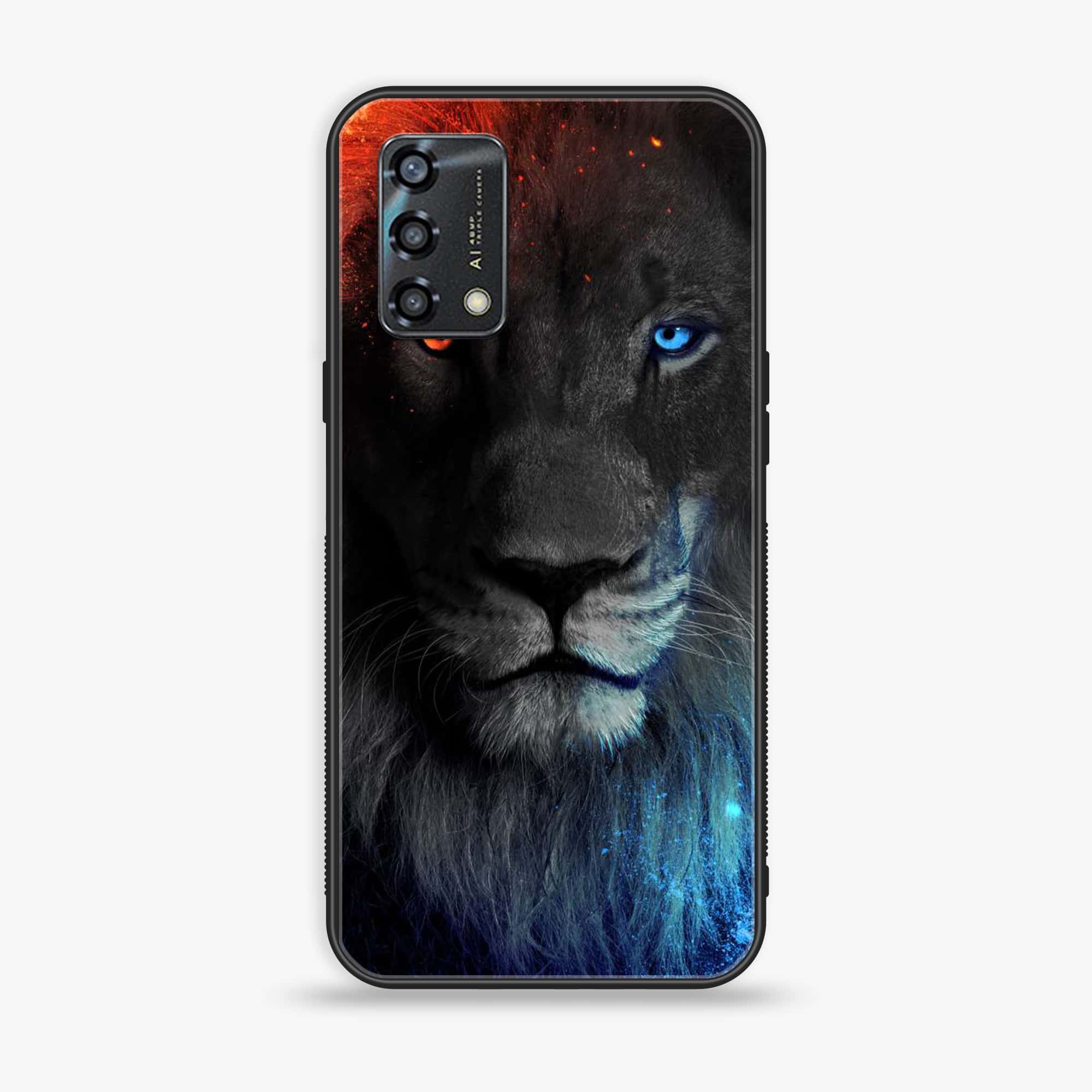 Oppo A95 - Tiger Art Series - Premium Printed Glass soft Bumper shock Proof Case