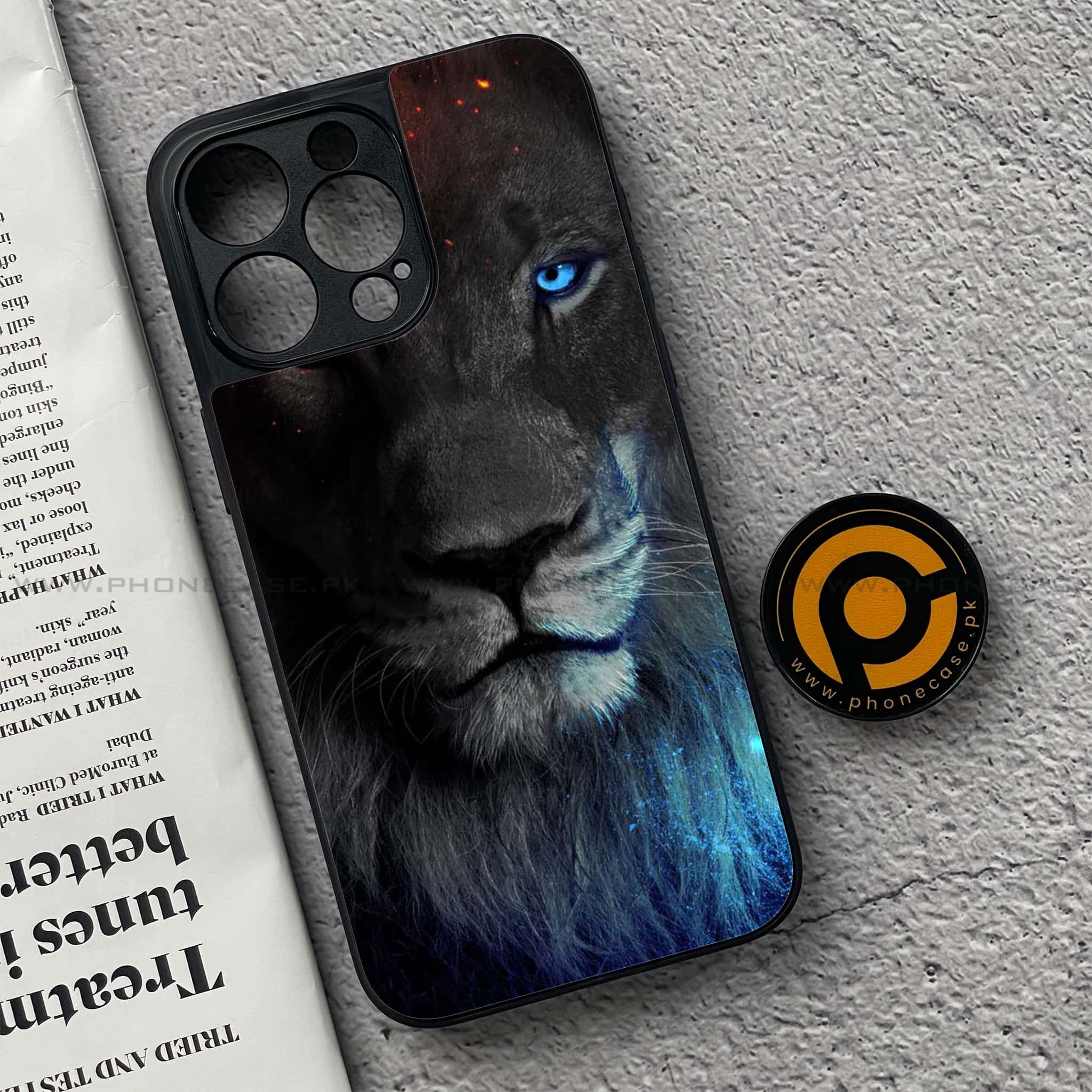 iPhone 15 Pro - Tiger Series - Premium Metal Printed soft Bumper shock Proof Case