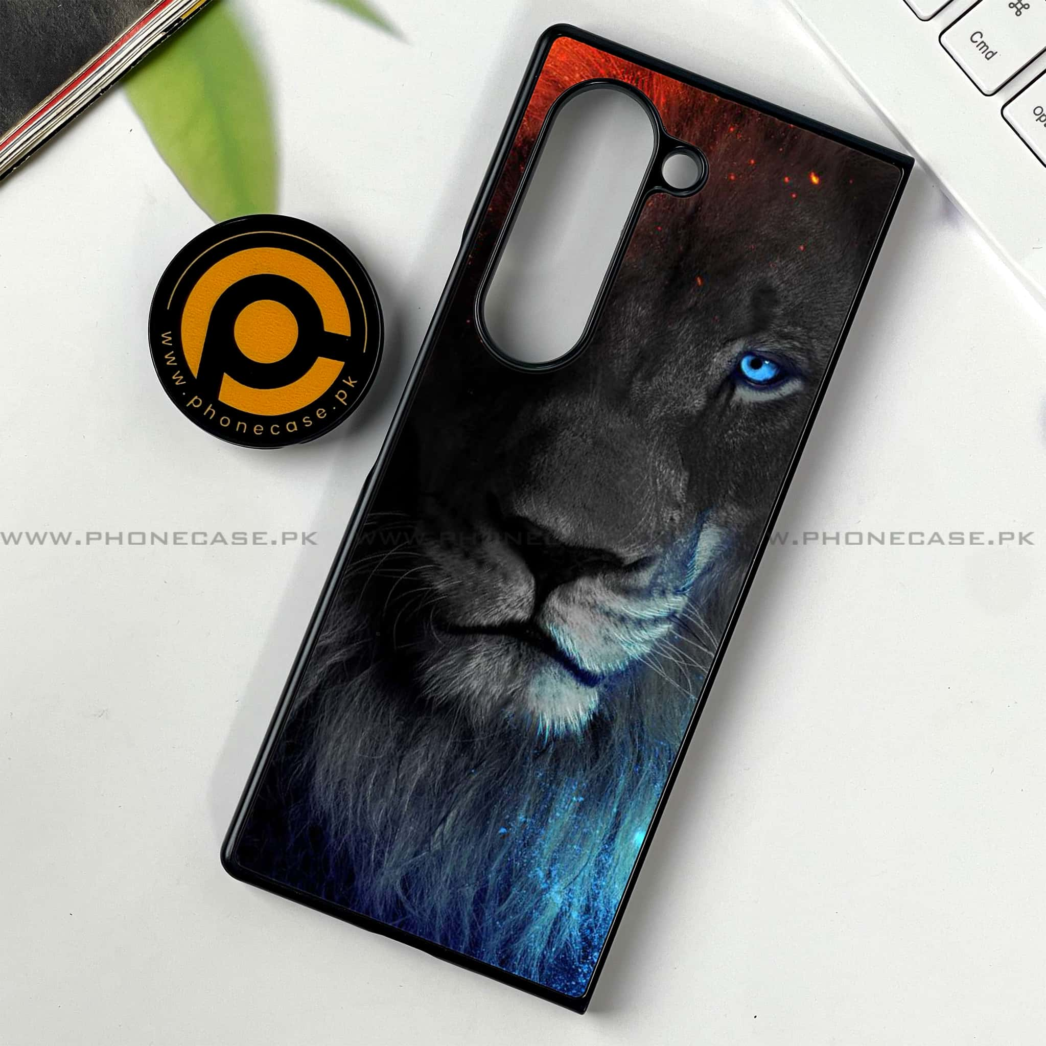 Samsung Galaxy Z Fold 6 - Tiger Series - Premium Printed Metal soft Bumper shock Proof Case