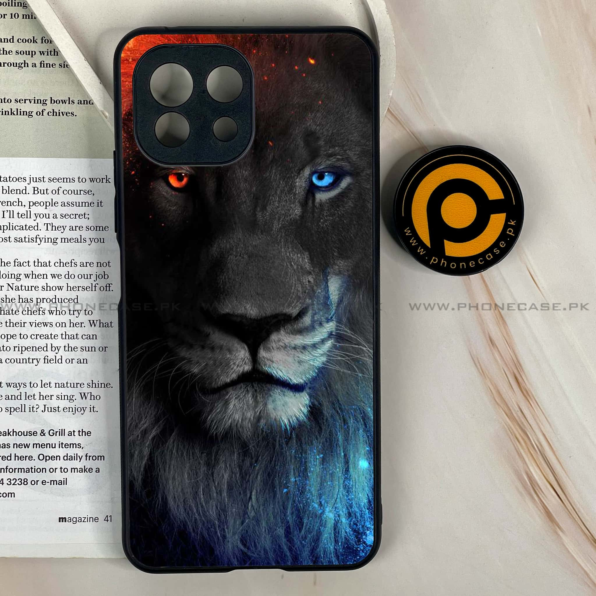 Mi 11 Lite - Tiger Art Series - Premium Printed Glass soft Bumper shock Proof Case