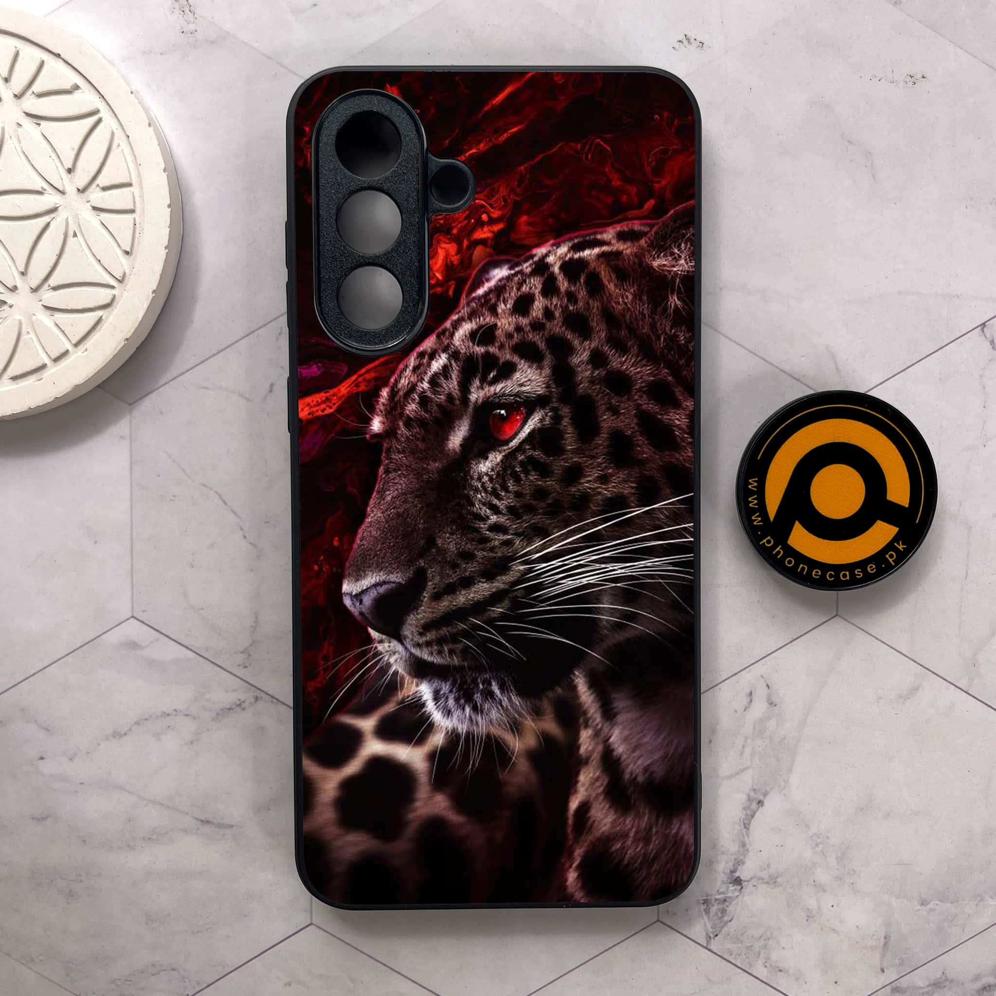 Samsung Galaxy A26 5G - Tiger Series - Premium Metal Printed soft Bumper shock Proof Case