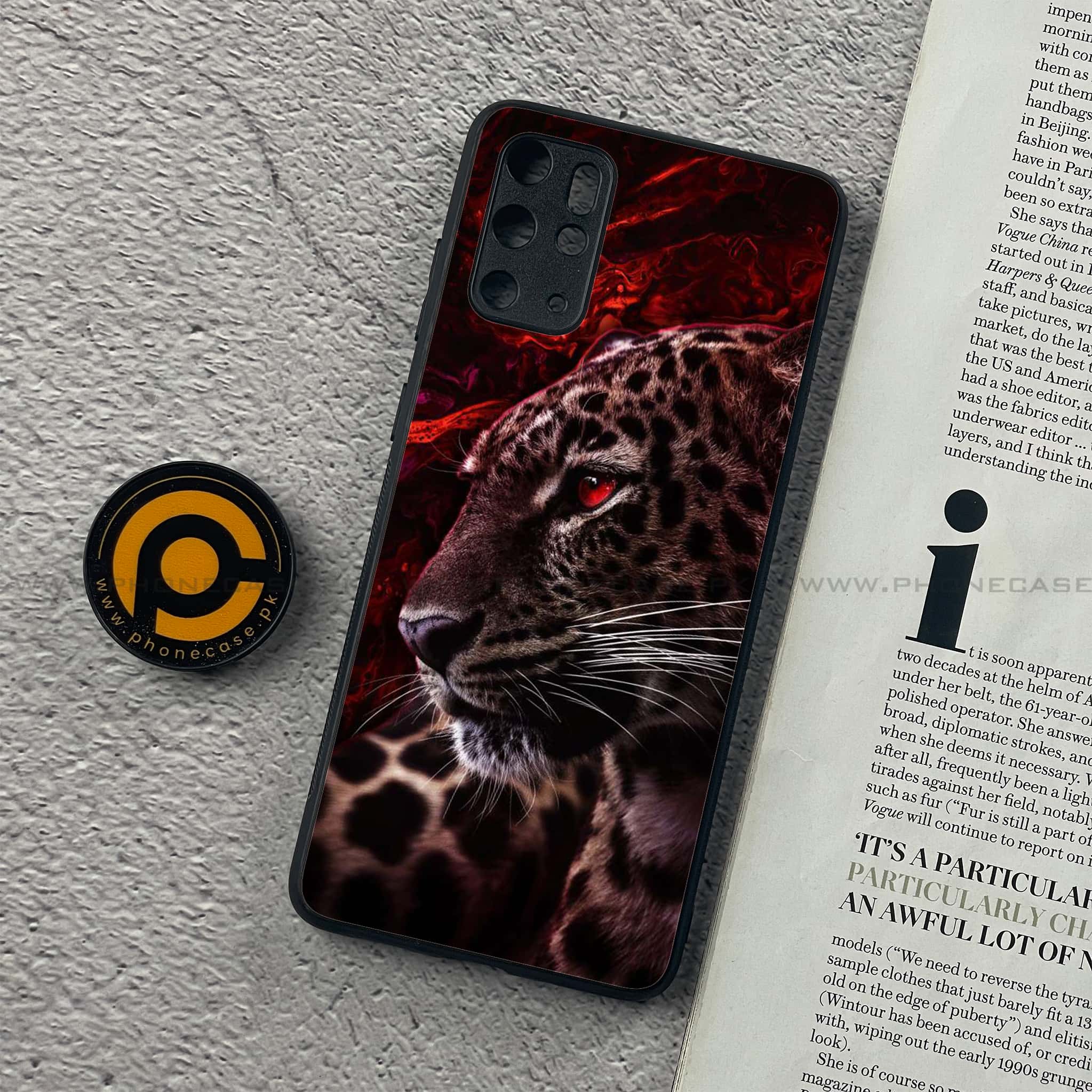 Galaxy S20 Plus - Tiger Series - Premium Printed Glass soft Bumper shock Proof Case