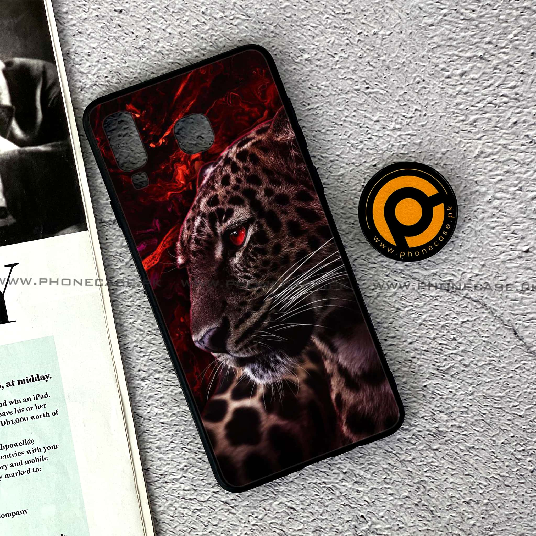 Samsung Galaxy A8 Star(A9 Star) - Tiger Series - Premium Printed Glass soft Bumper shock Proof Case