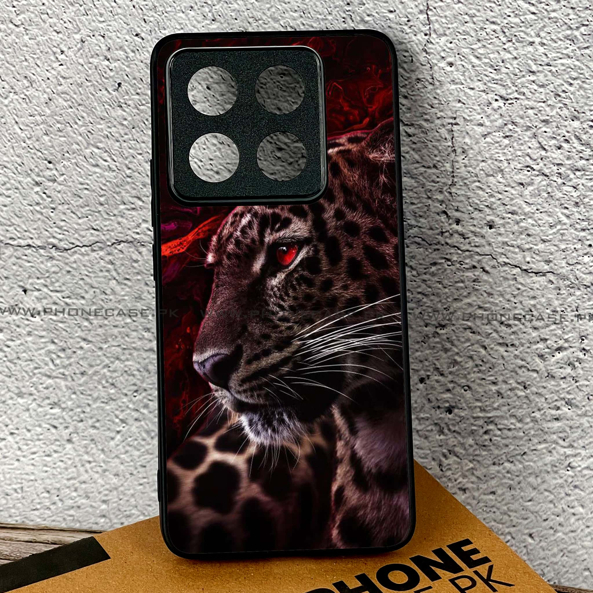 Xiaomi 14T - Tiger Series - Premium Printed Glass soft Bumper shock Proof Case