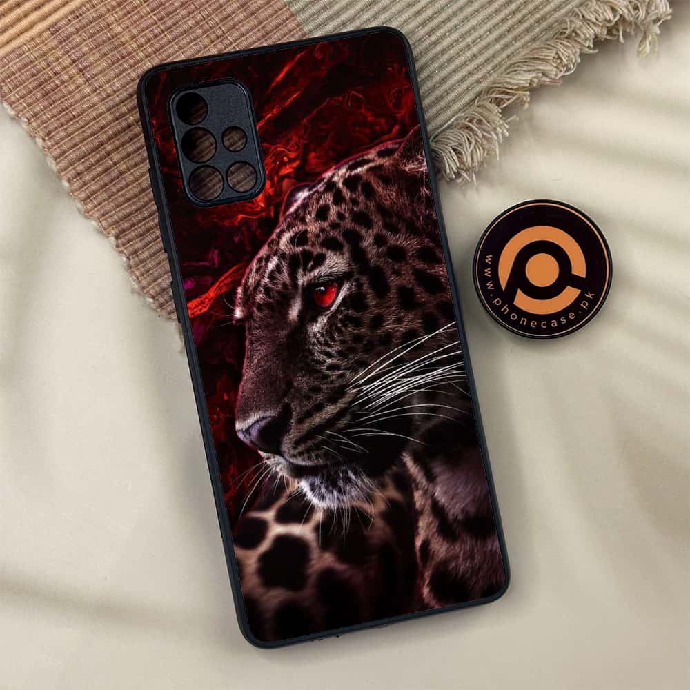 Samsung Galaxy A71 -  Tiger Art Series - Premium Metal Printed soft Bumper shock Proof Case