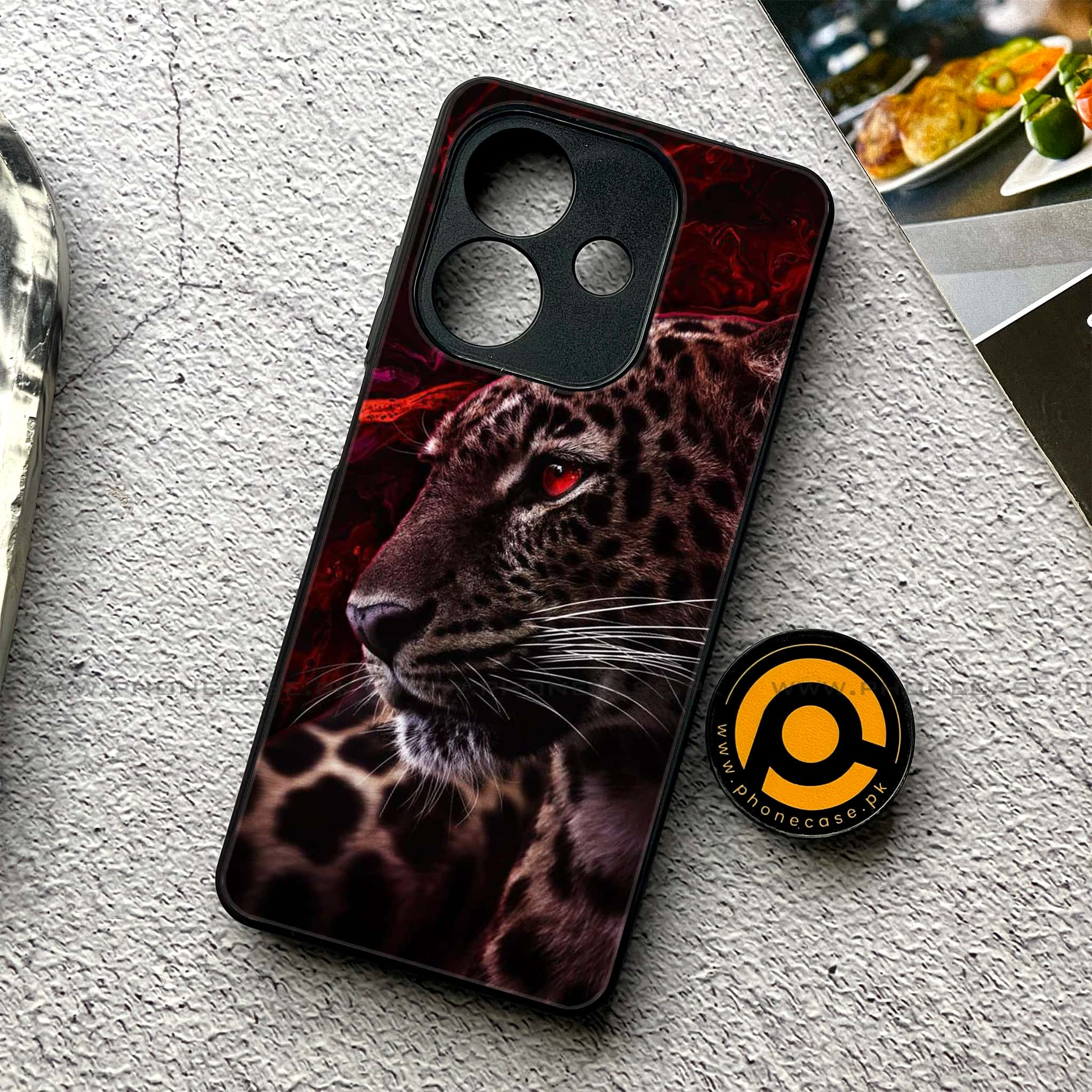 iPhone 16 Pro - Tiger Series - Premium Printed Metal soft Bumper shock Proof Case