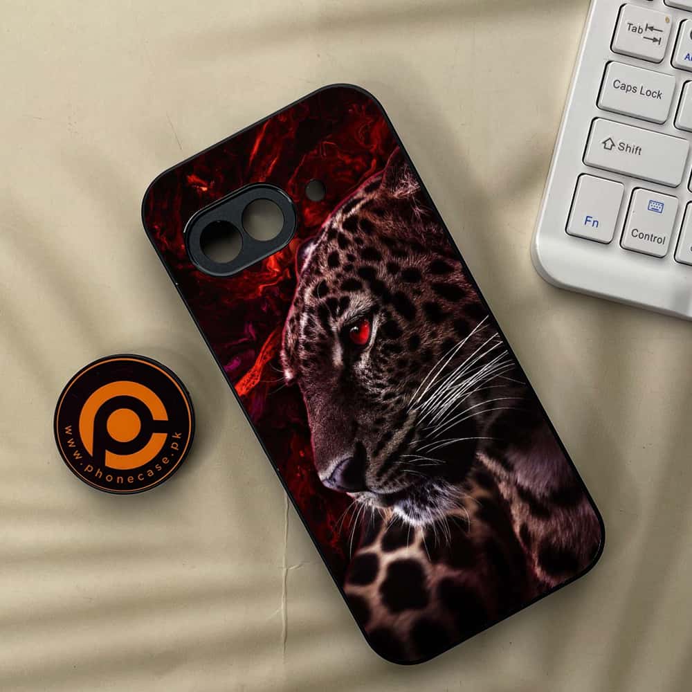 Google Pixel 9a - Tiger Series - Premium Metal Printed soft Bumper Shock Proof Case