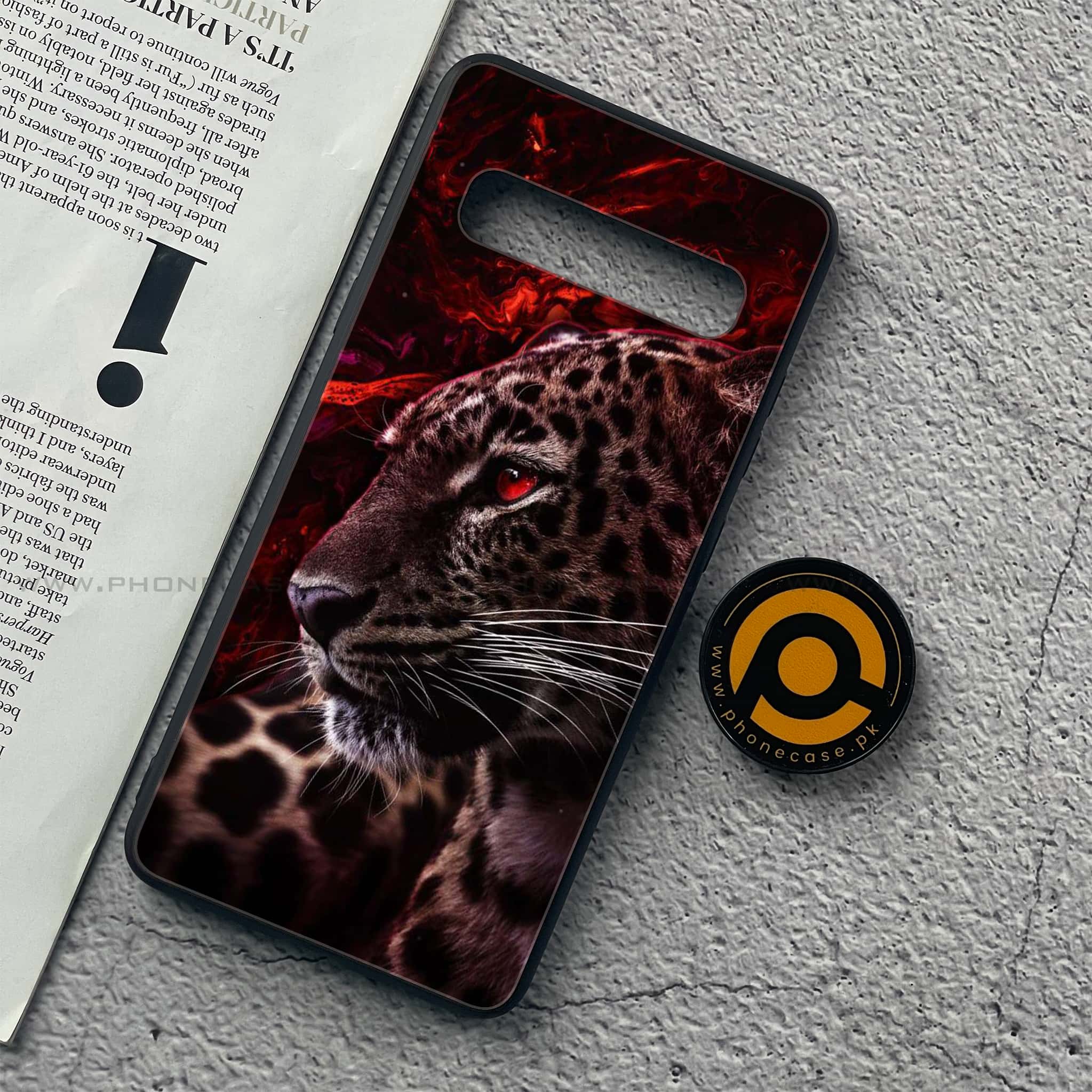 Samsung Galaxy S10 5G - Tiger Art Series - Premium Printed Glass soft Bumper shock Proof Case