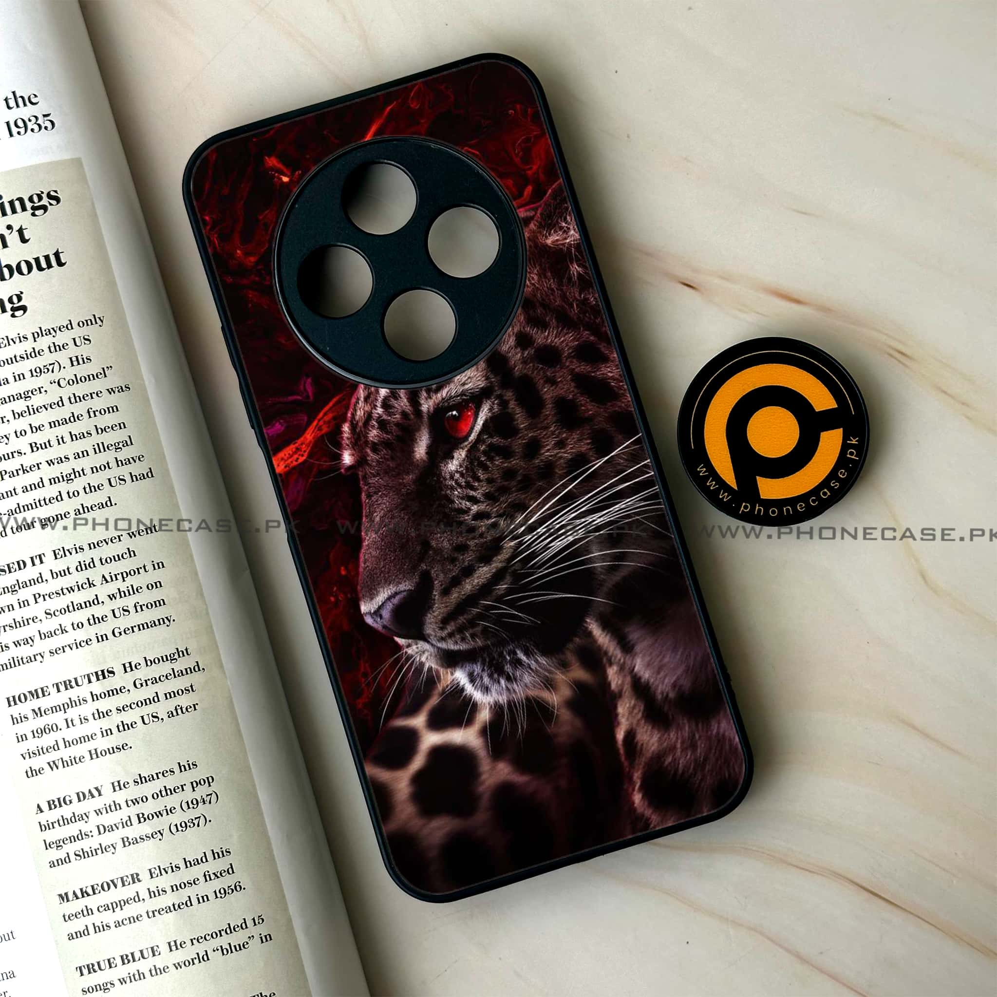 Oppo F27 Pro - Tiger Series - Premium Metal Printed soft Bumper Shock Proof Case