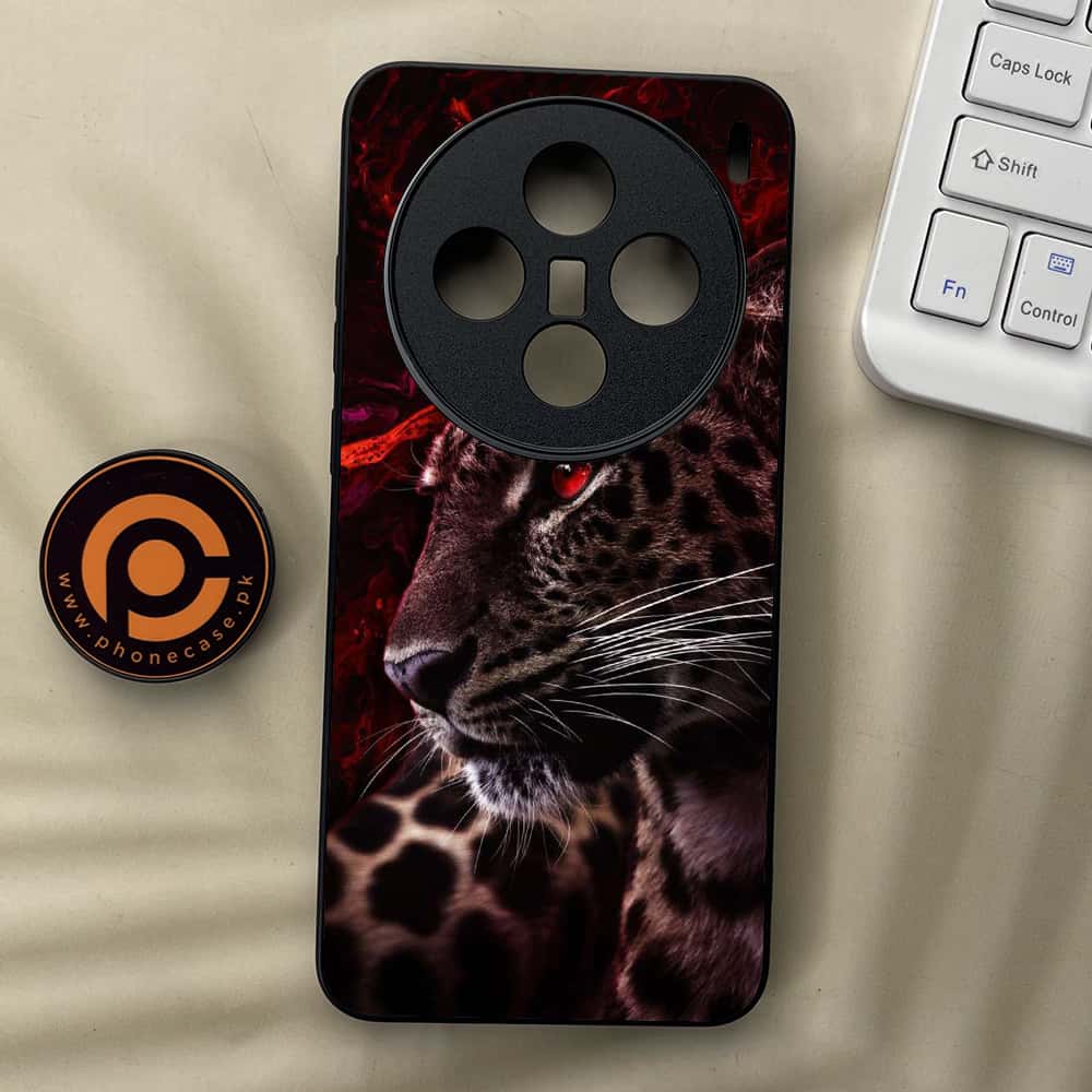 Vivo X200 - Tiger Series - Premium Metal  Printed soft Bumper shock Proof Case