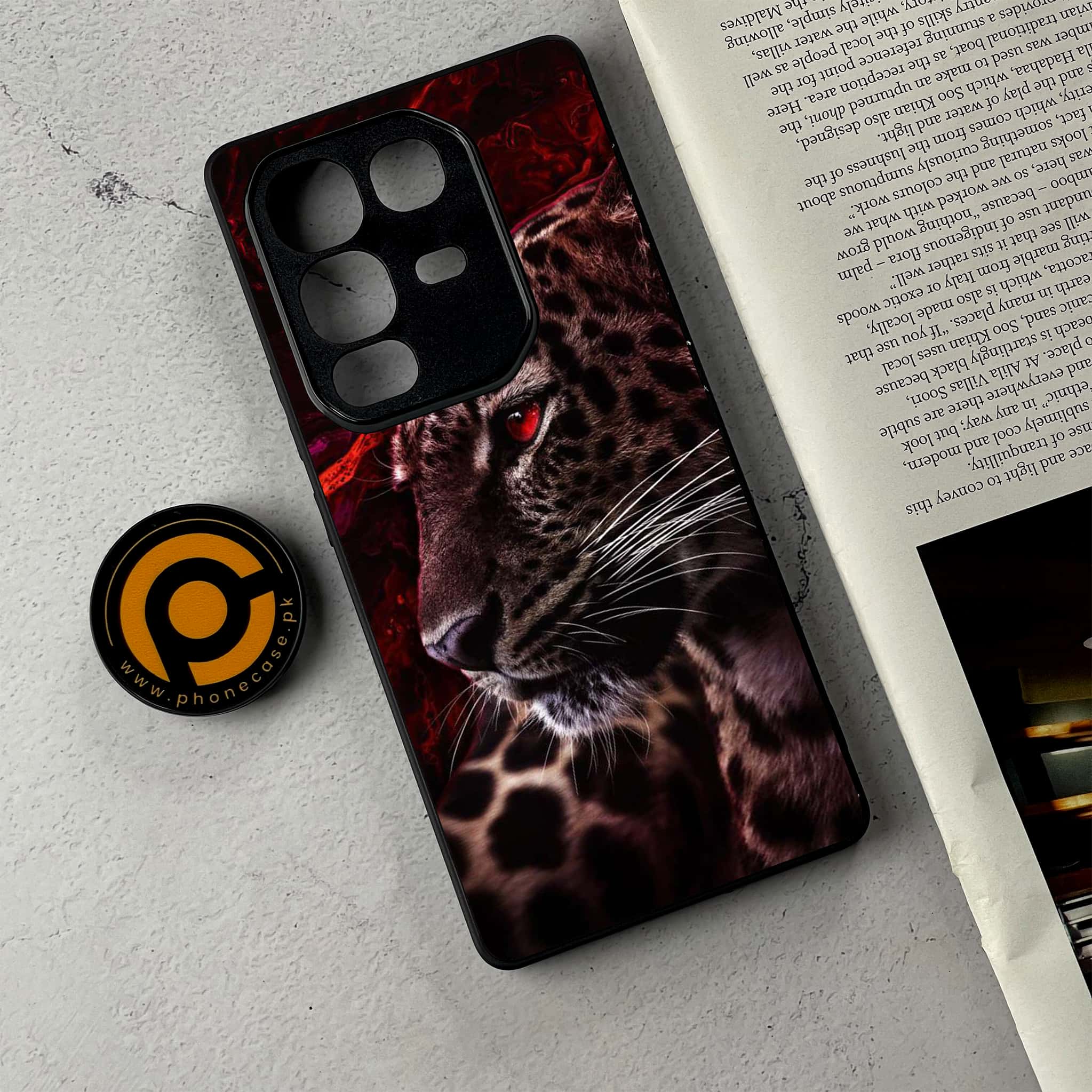Infinix Note 50 - Tiger Series - Premium Metal Printed Soft Bumper Shockproof Case