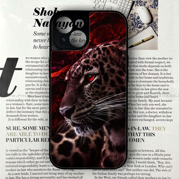 iPhone 13 Mini - Tiger Art Design 5 - Premium Printed Glass soft Bumper shock Proof Case CS-19535