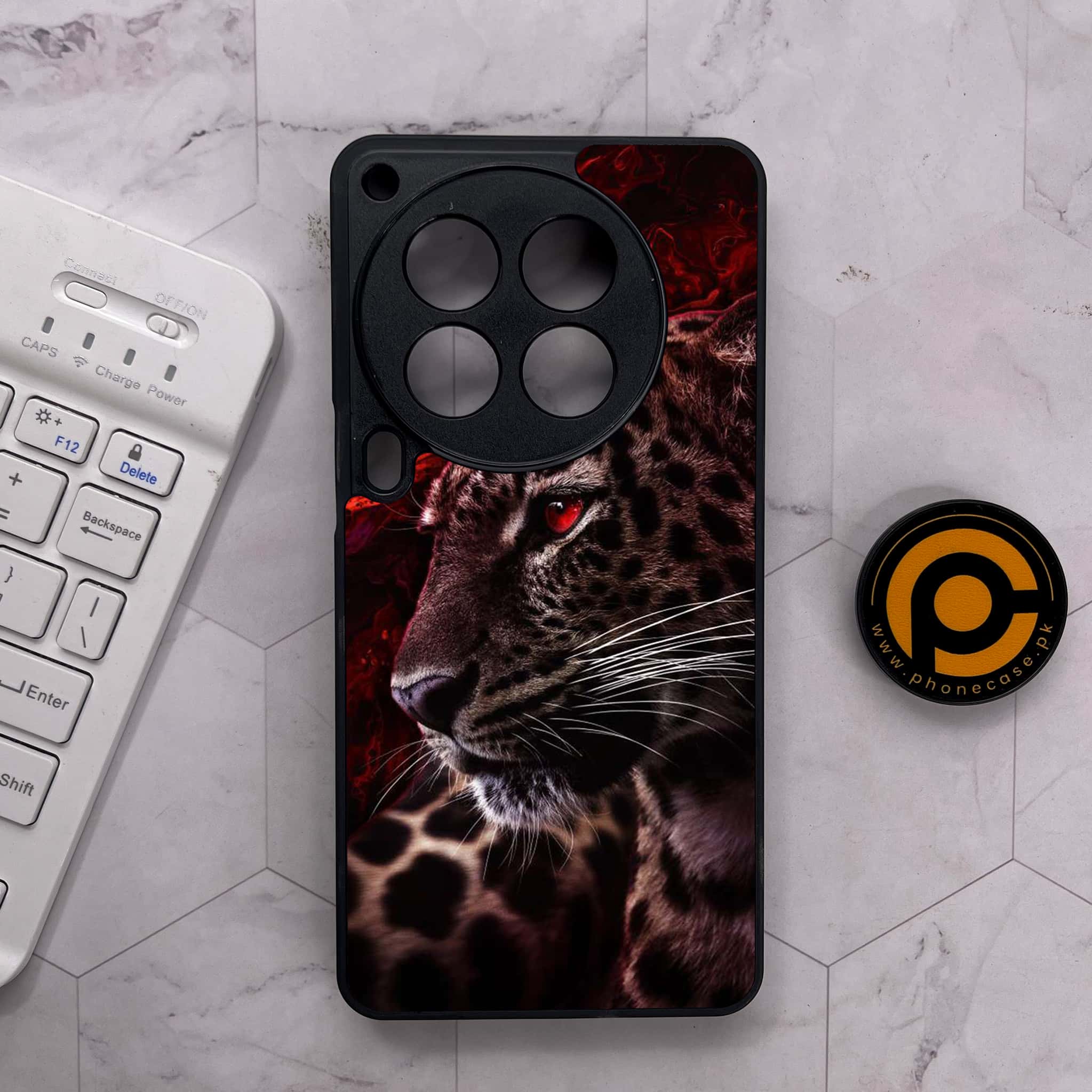 Tecno Camon 30 Premier - Tiger Series - Premium Metal Printed soft Bumper shock Proof Case