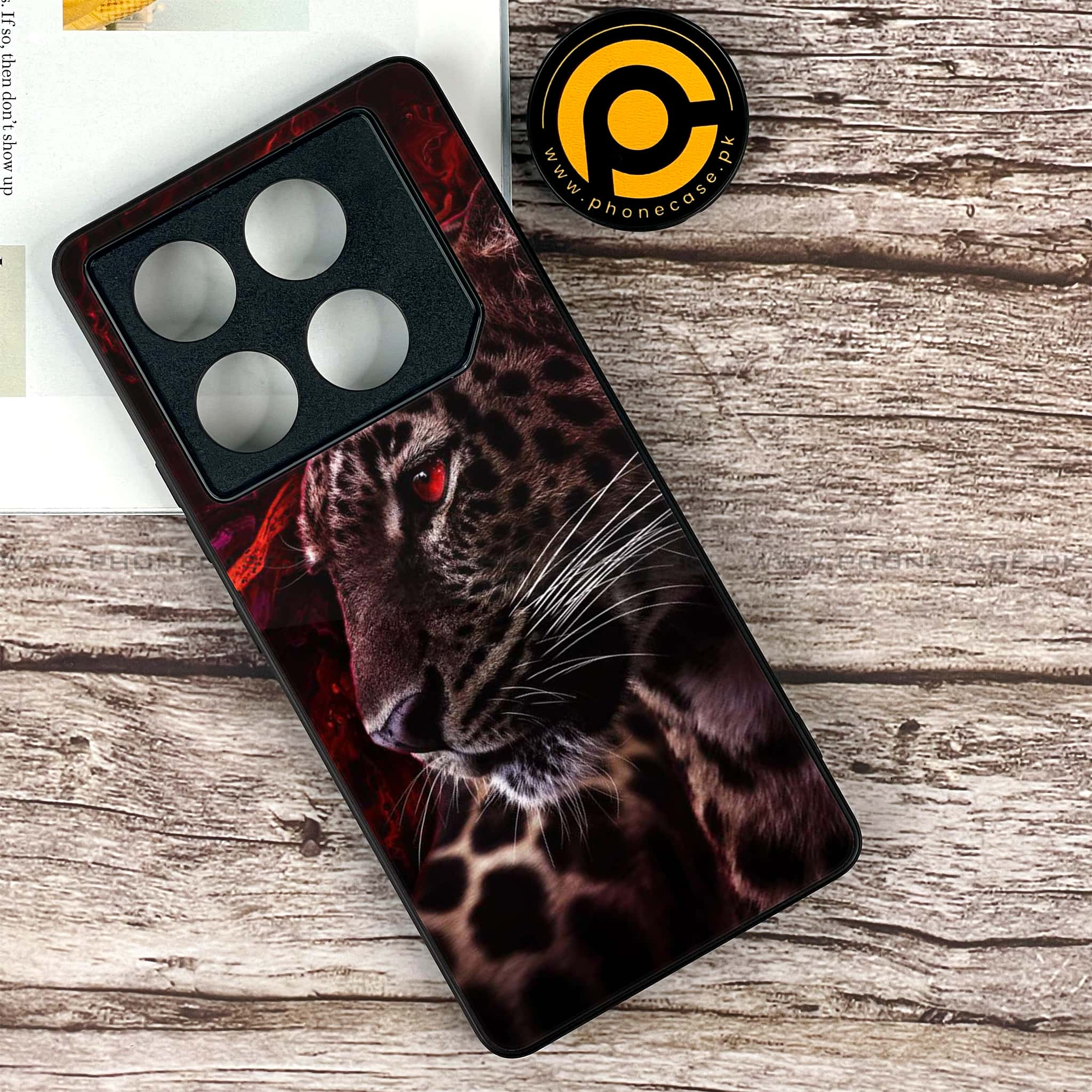 Infinix GT 20 Pro - Tiger Series - Premium Printed Glass soft Bumper shock Proof Case