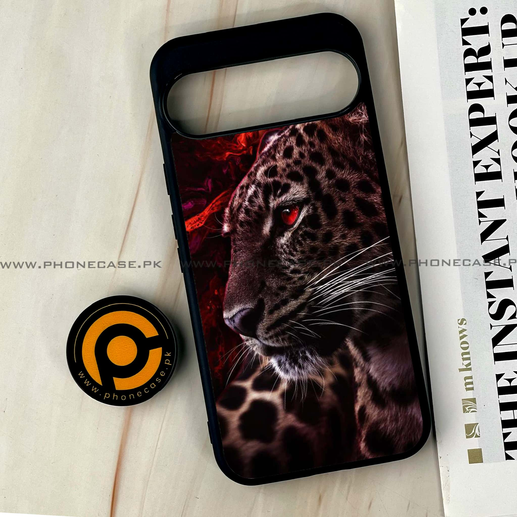 Google Pixel 9 Pro XL - Tiger Series - Premium Printed Glass soft Bumper shock Proof Case