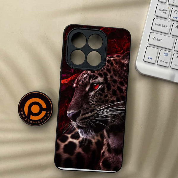 Honor X7c - Tiger Design 5- Premium Metal  Printed soft Bumper shock Proof Case CS-44502