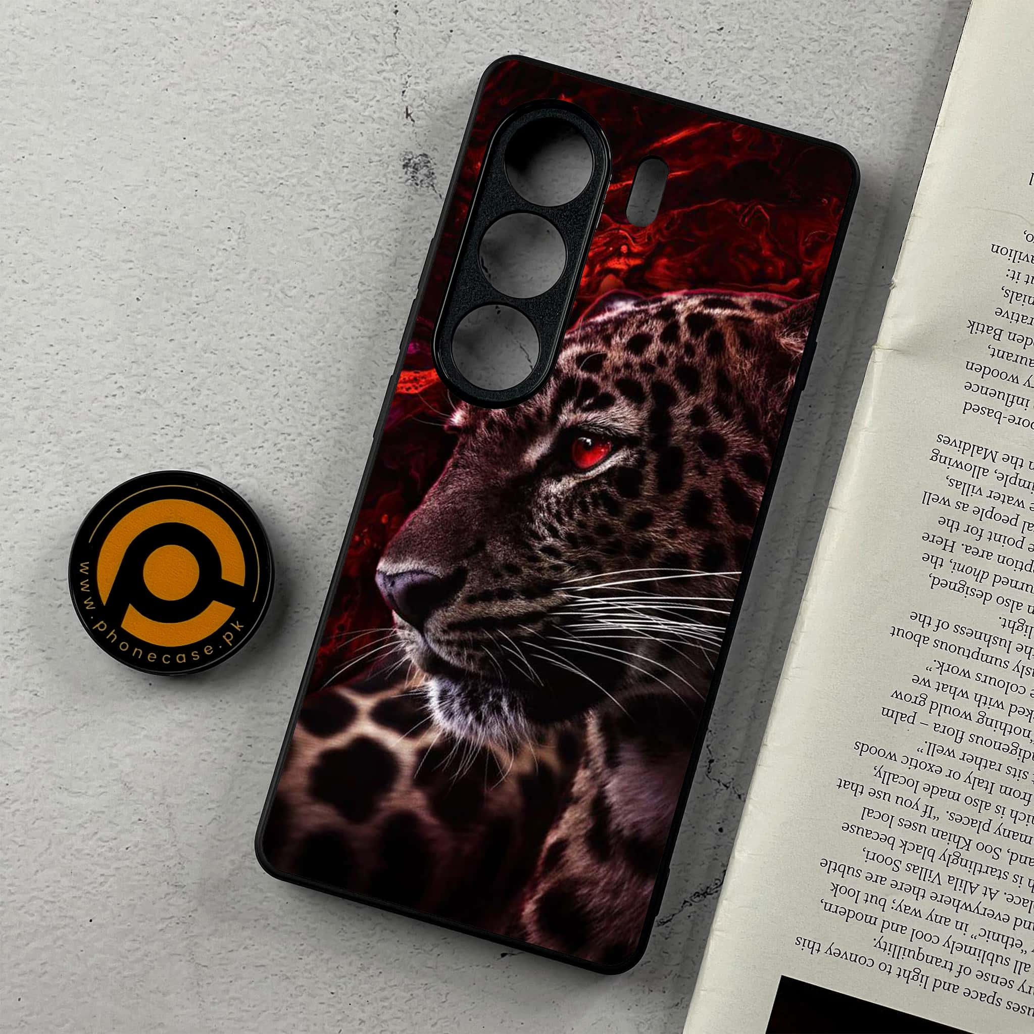 Tecno Camon 40 - Tiger Series - Premium Metal Printed Soft Bumper Shockproof Case
