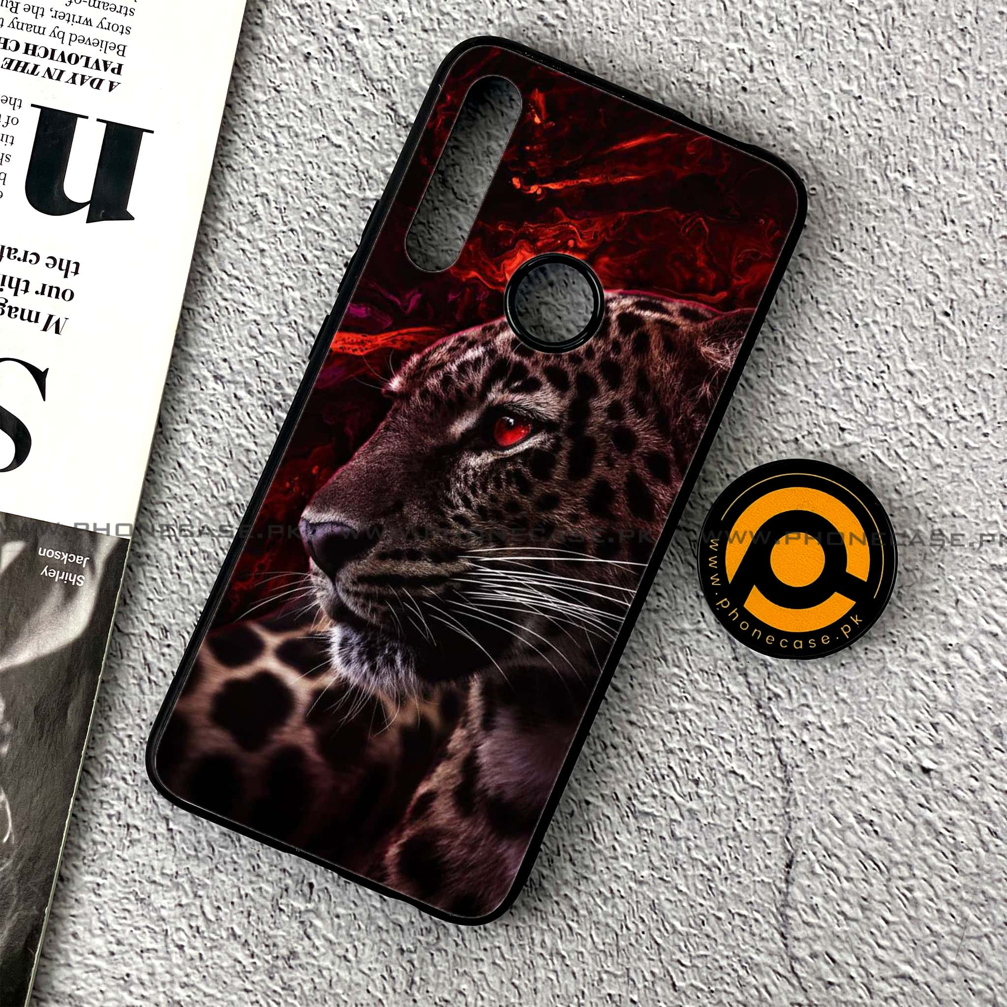 Huawei Y9 Prime (2019) - Tiger Art Series - Premium Printed Glass soft Bumper shock Proof Case