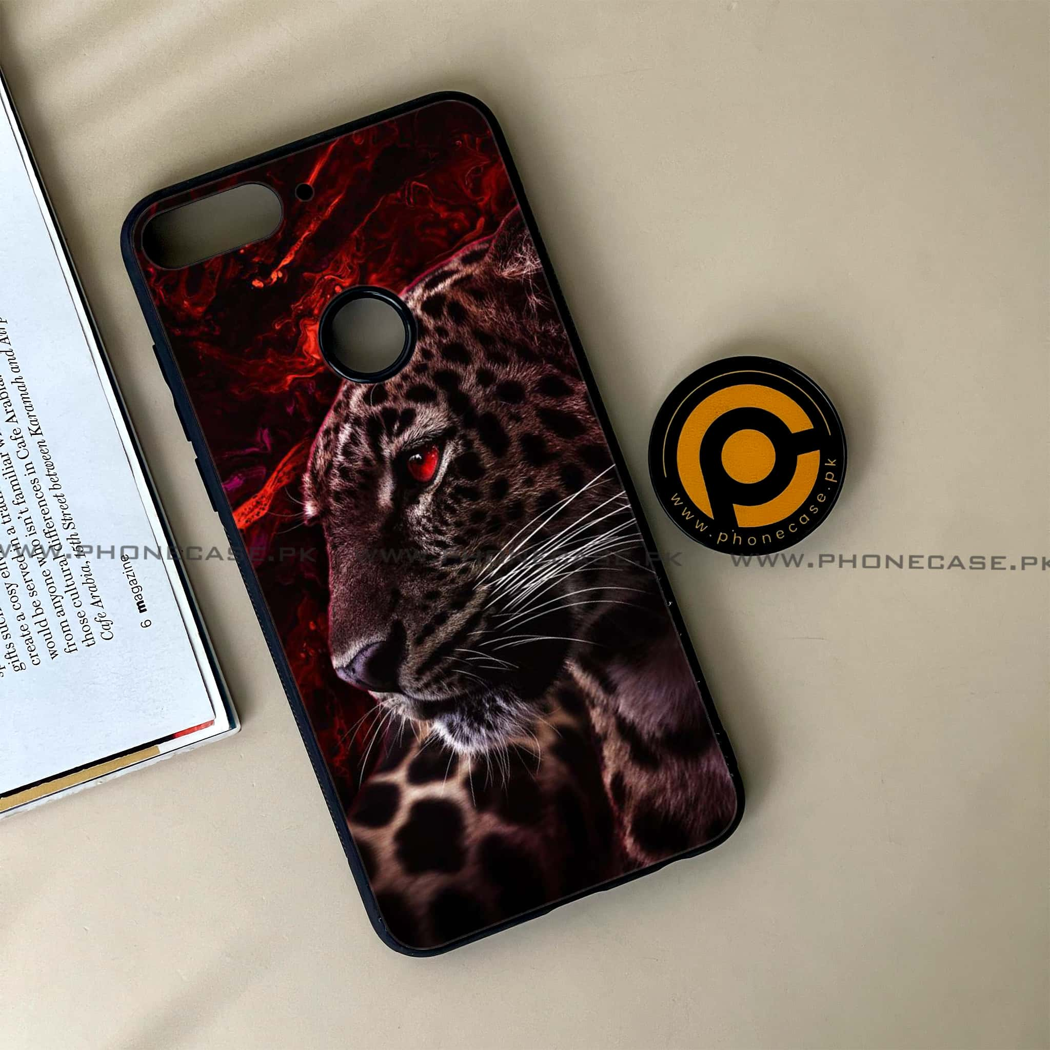 Huawei Y7 Prime (2018) - Tiger Series - Premium Printed Glass soft Bumper shock Proof Case