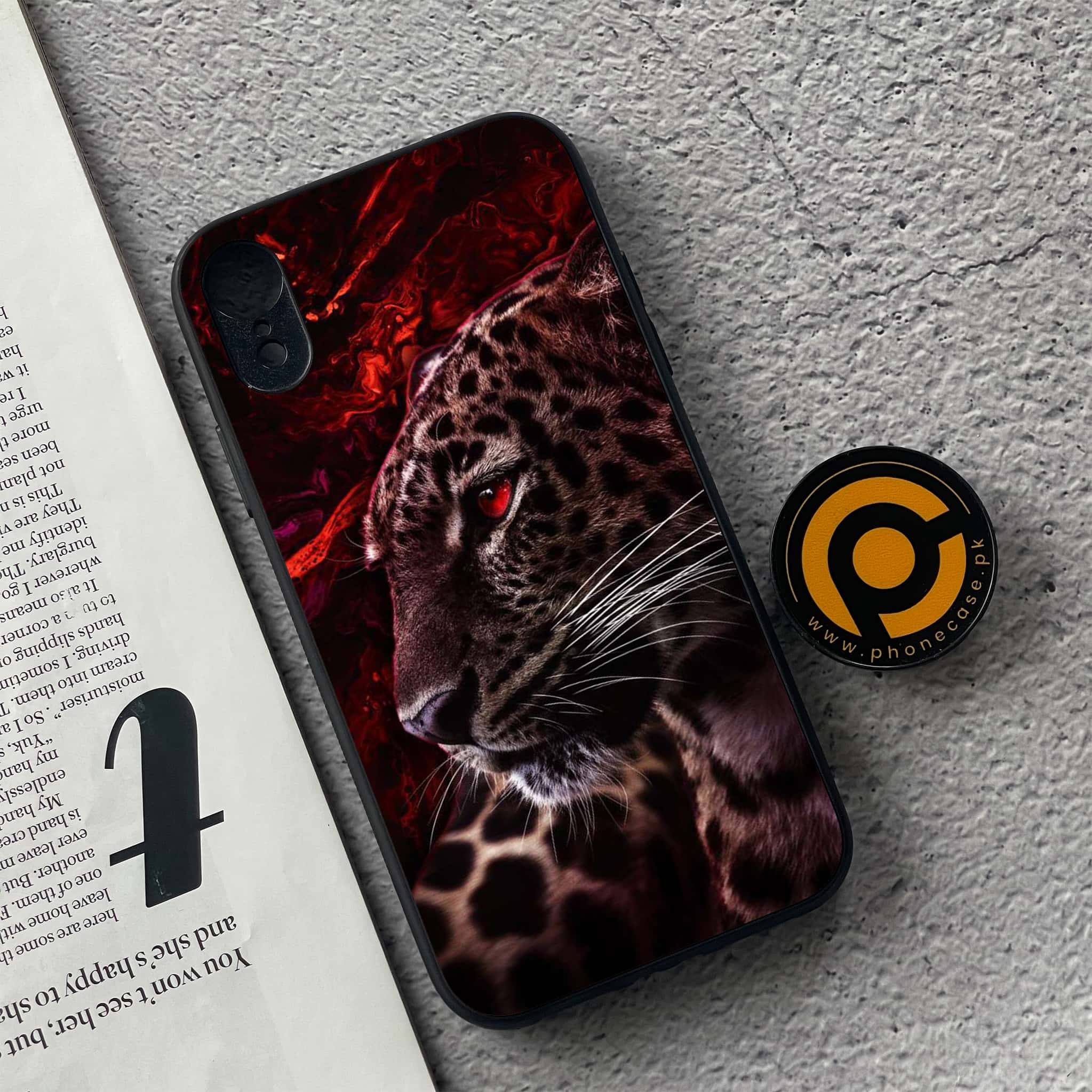 iPhone XR -Tiger Series - Premium Metal Printed soft Bumper shock Proof Case