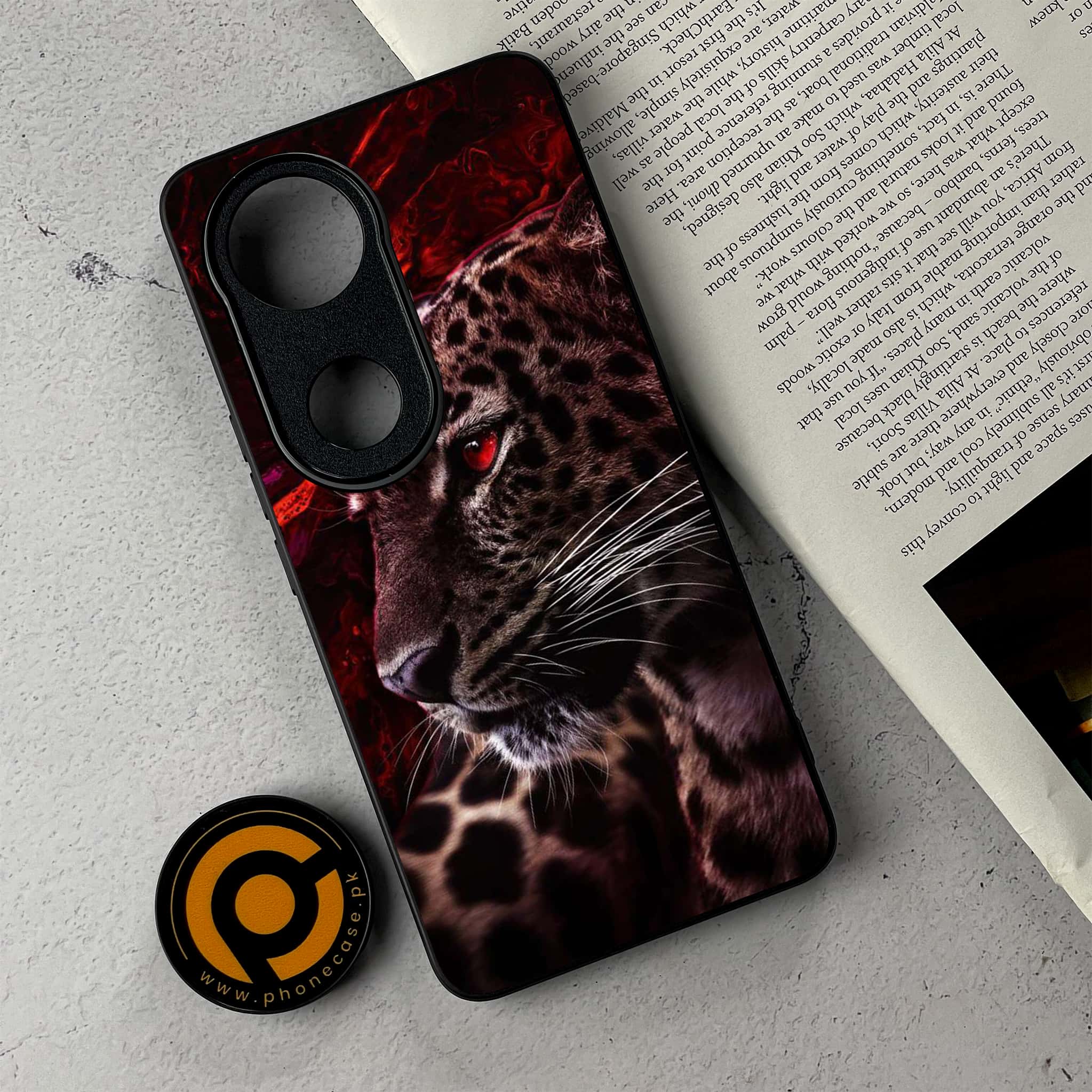 Vivo V50 -  Tiger Series - Premium Metal Printed Soft Bumper Shockproof Case