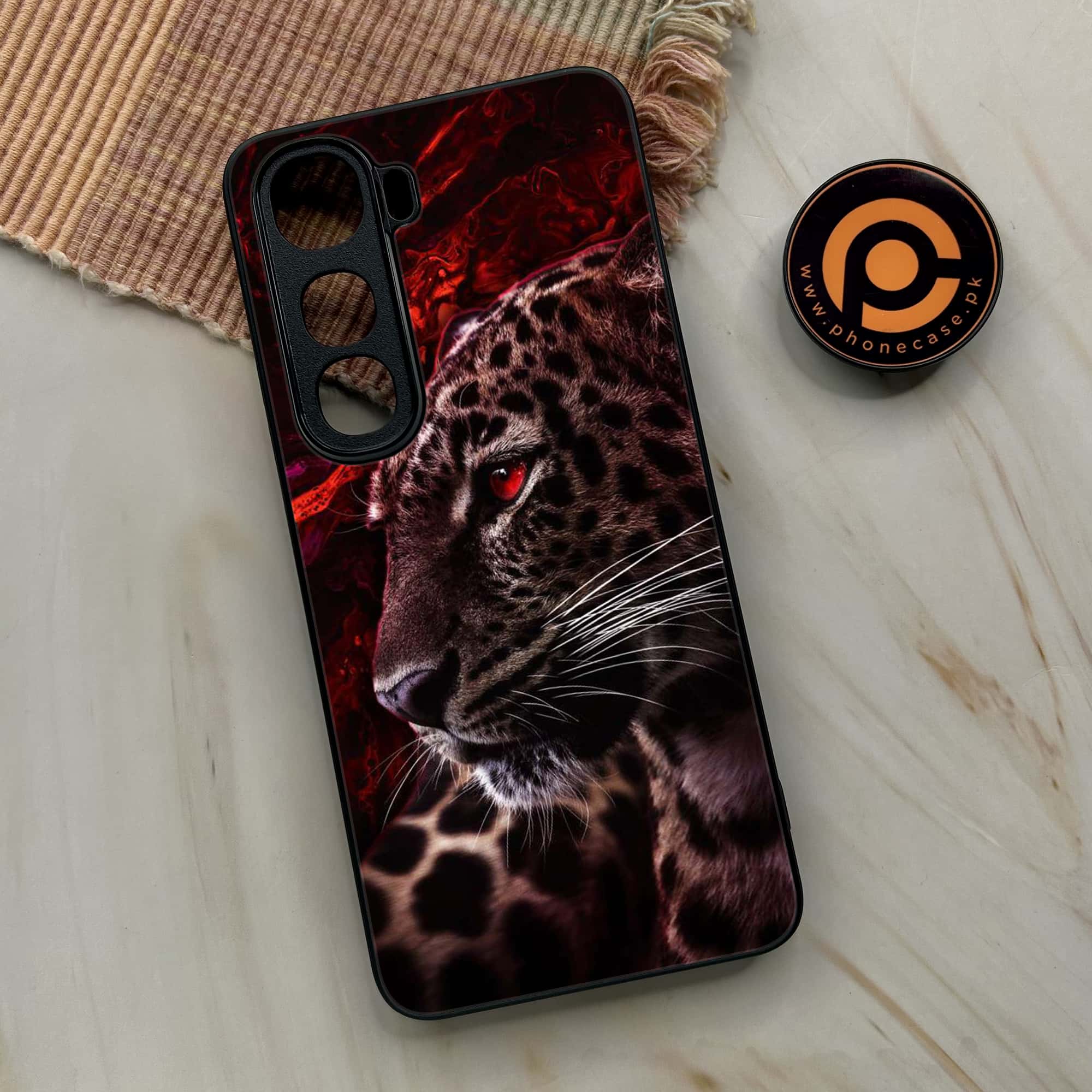 Vivo Y400 - Tiger Series - Premium Metal Printed soft Bumper shock Proof Case