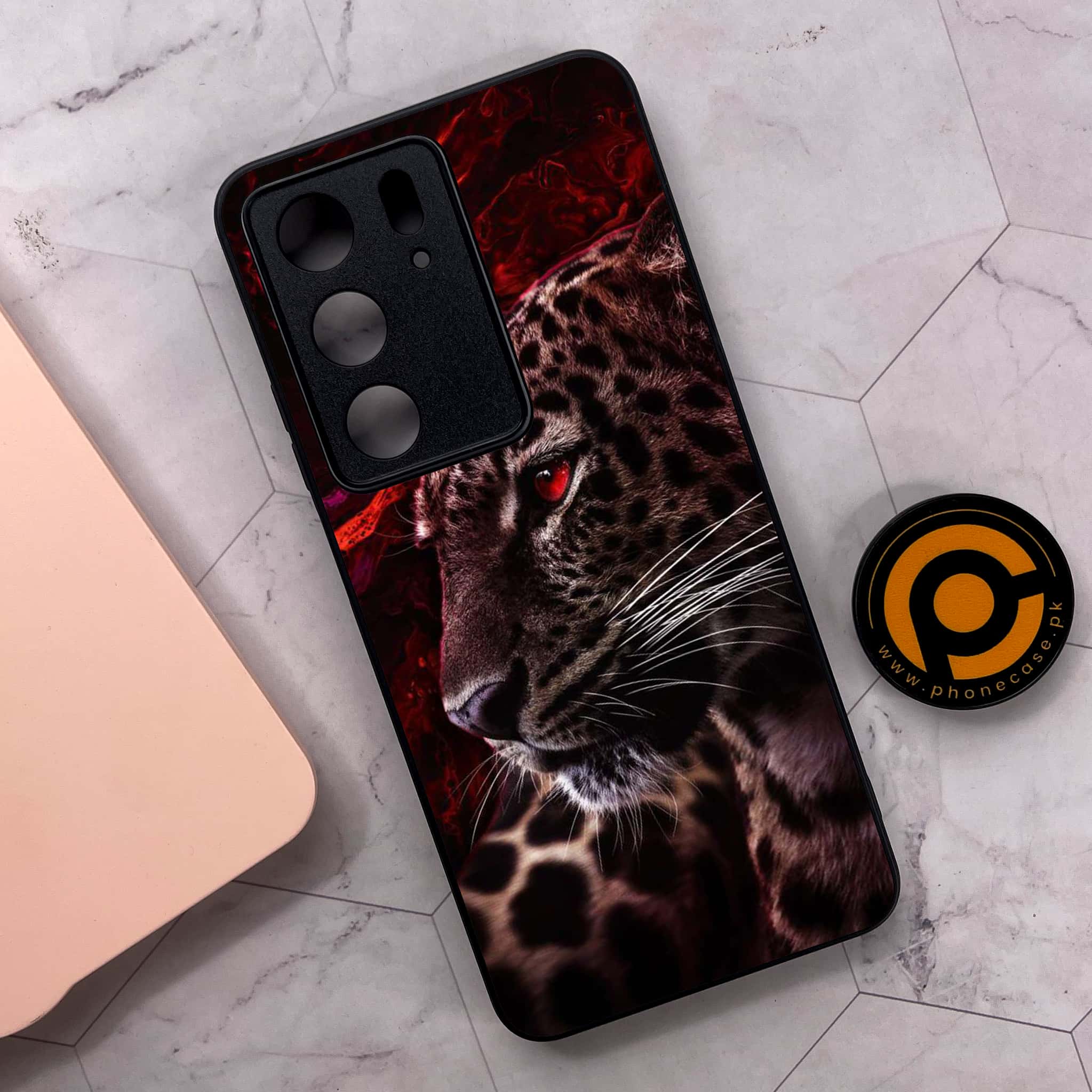 Realme C75 4G - Tiger Series - Premium Metal Printed soft Bumper shock Proof Case