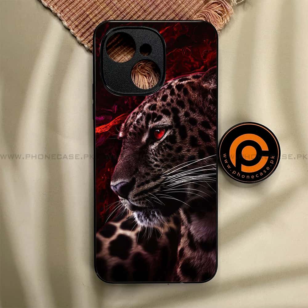 Tecno Spark 40C - Tiger Series - Premium Metal Printed soft Bumper shock Proof Case