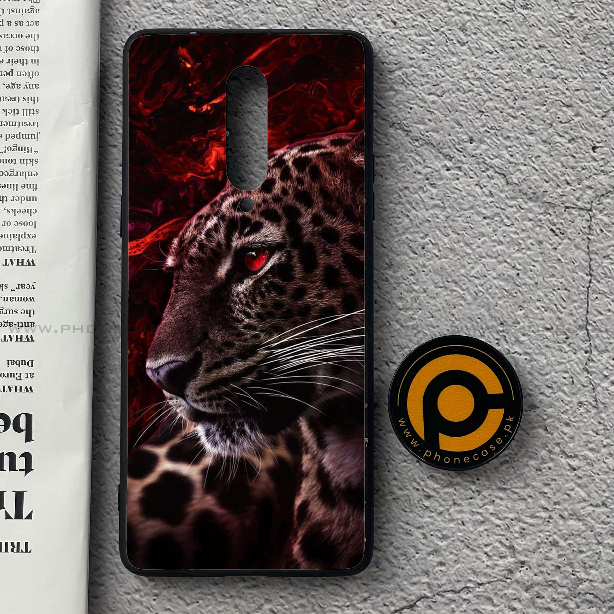 OnePlus 8 - Tiger Art  Series - Premium Printed Glass soft Bumper shock Proof Case