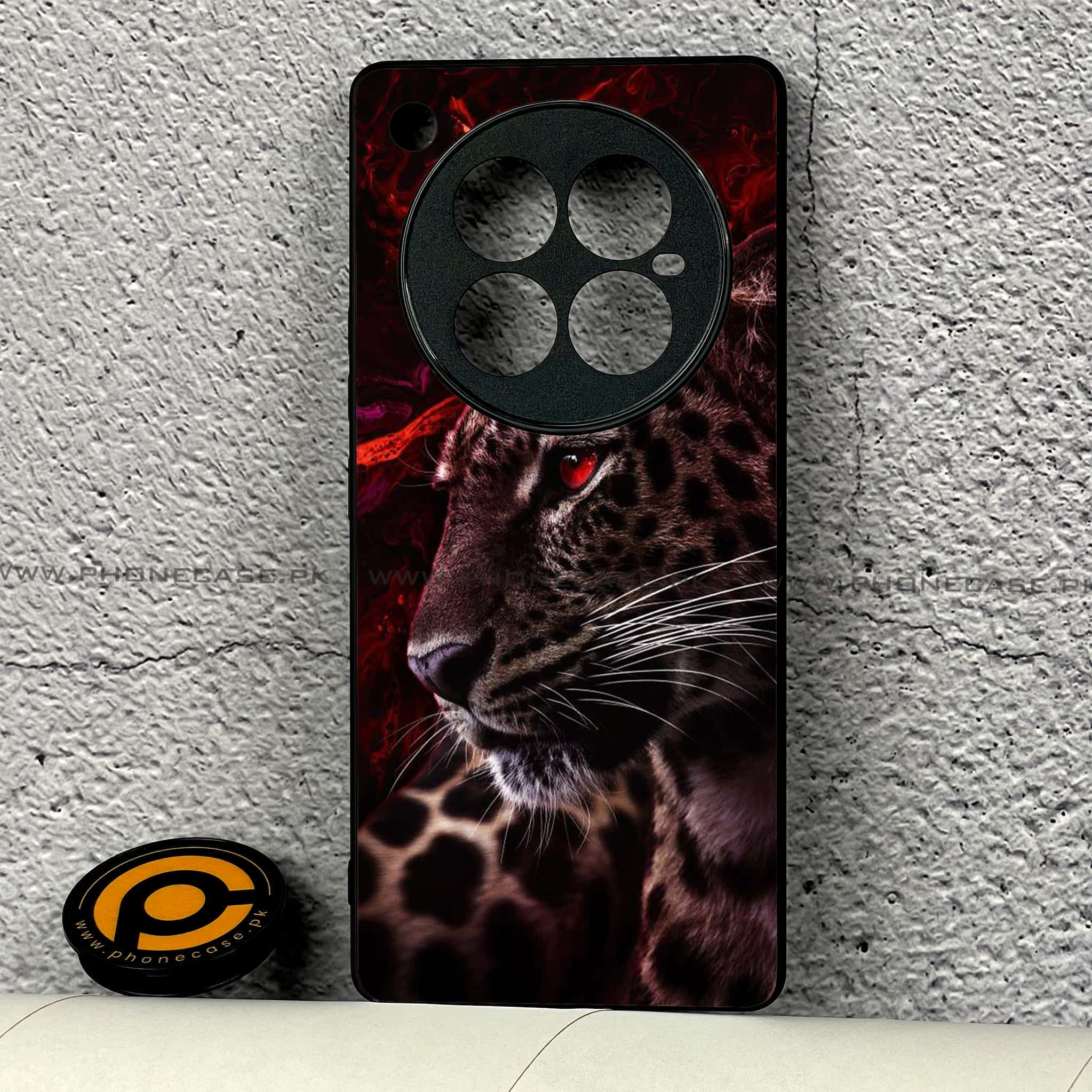 Infinix Zero 40 - Tiger Series - Premium Printed Glass soft Bumper shock Proof Case