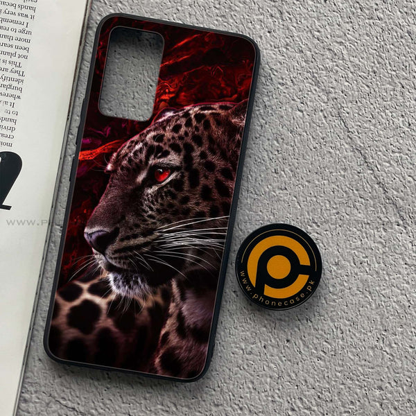 Vivo V21 - Tiger  Design 5  - Premium Printed Glass soft Bumper shock Proof Case CS-32652