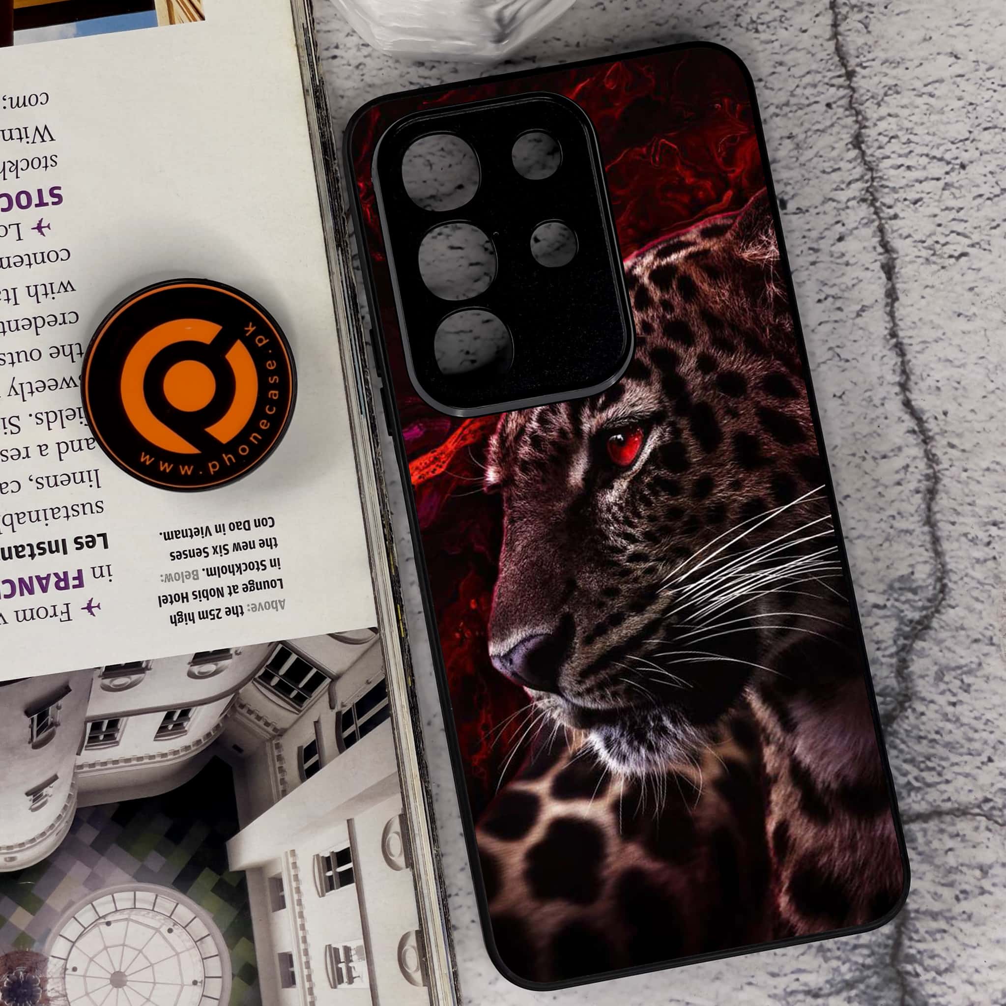 Vivo Y29 4G - Tiger Series - Premium Metal Printed soft Bumper Shock Proof Case