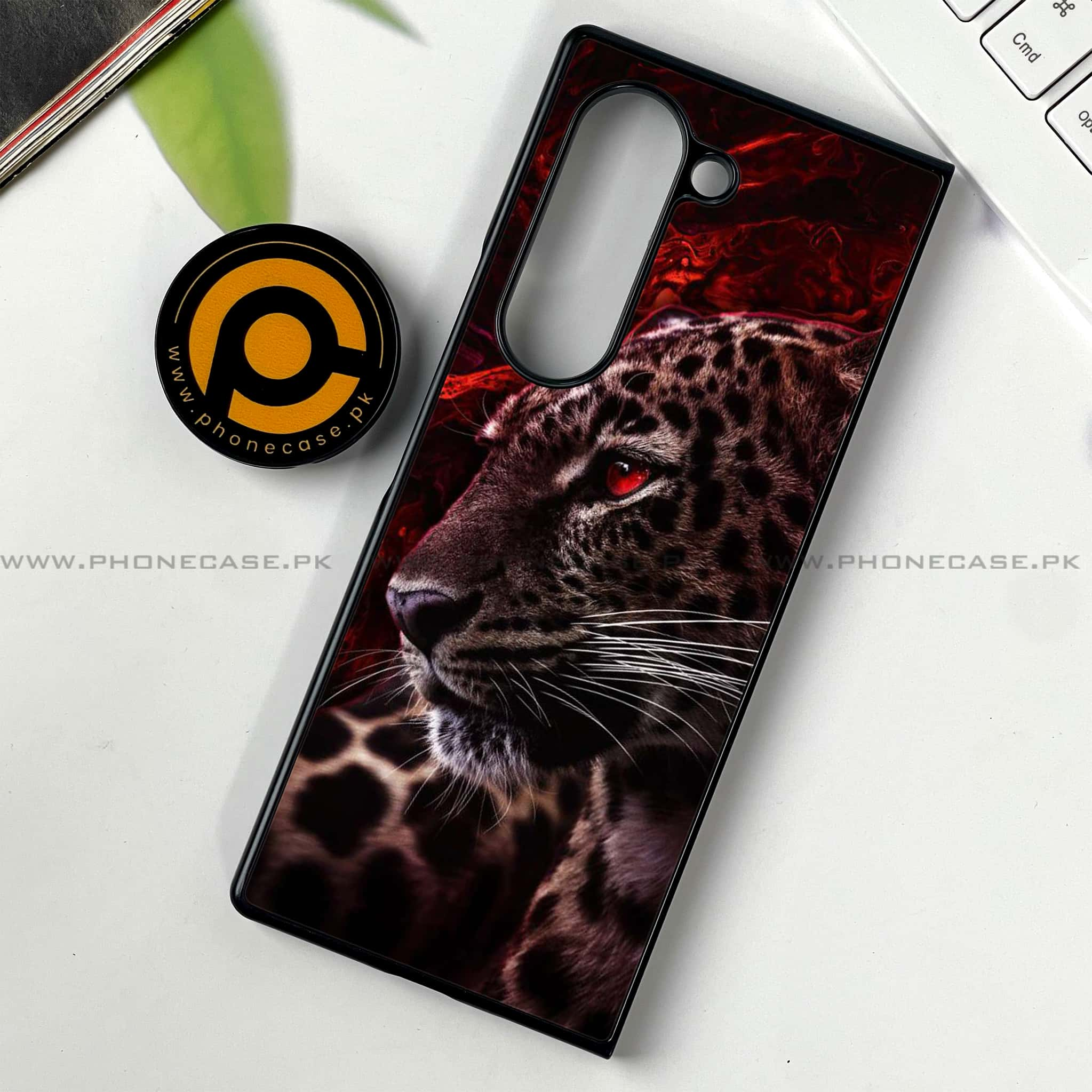 Samsung Galaxy Z Fold 6 - Tiger Series - Premium Printed Metal soft Bumper shock Proof Case