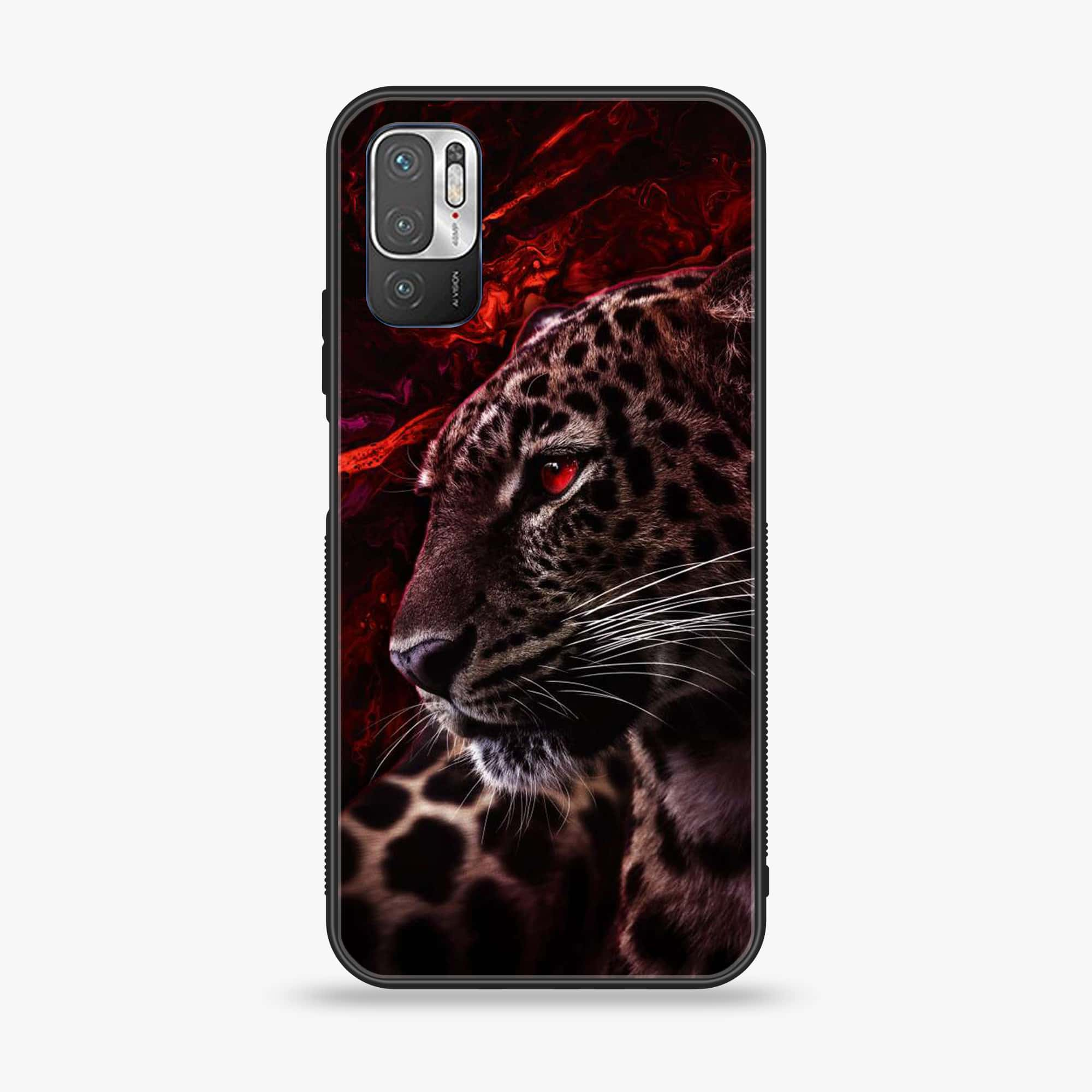 Xiaomi Redmi Note 10 5G - Tiger Series - Premium Printed Glass soft Bumper shock Proof Case