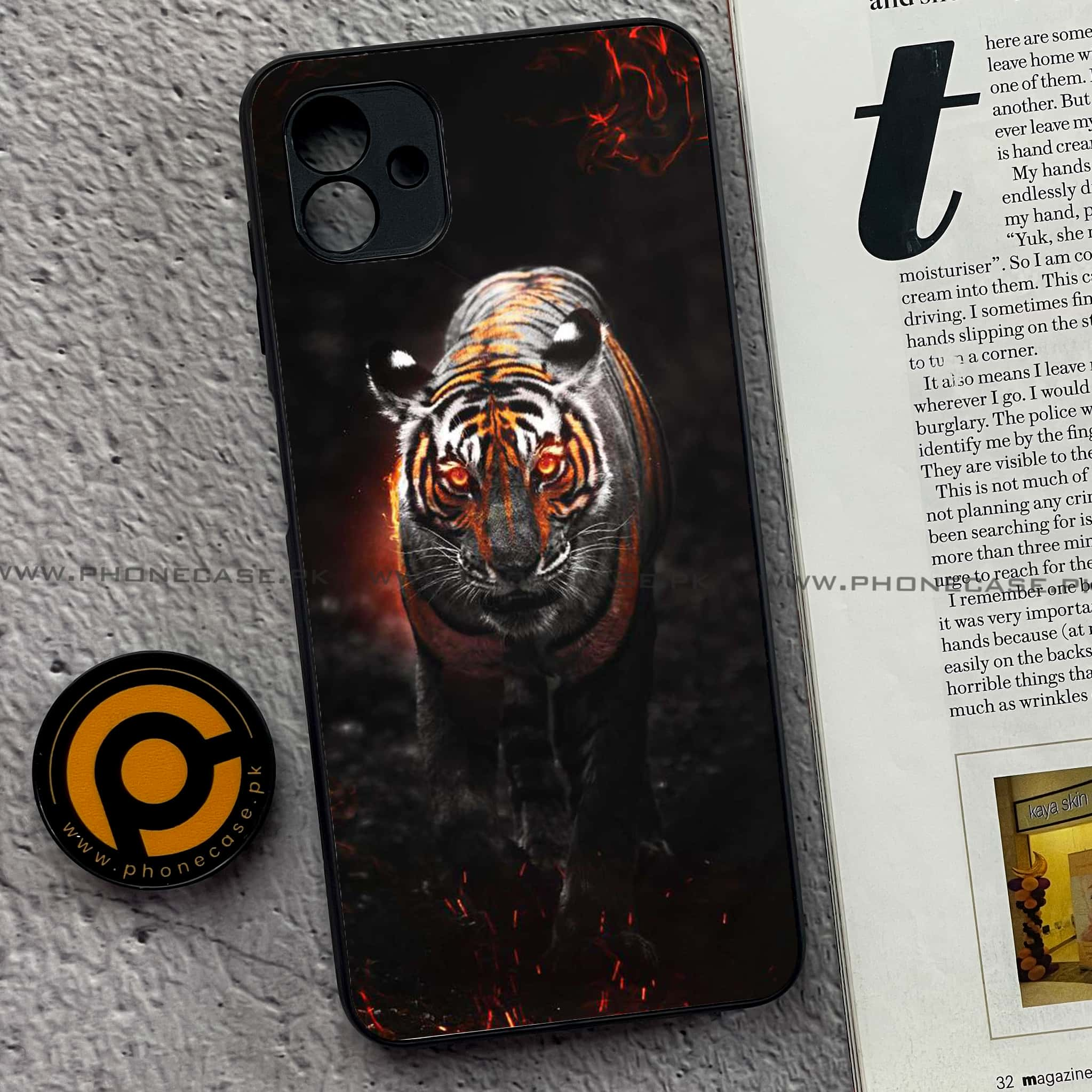 Samsung Galaxy A04 - Tiger Art Series - Premium Printed Metal soft Bumper shock Proof Case