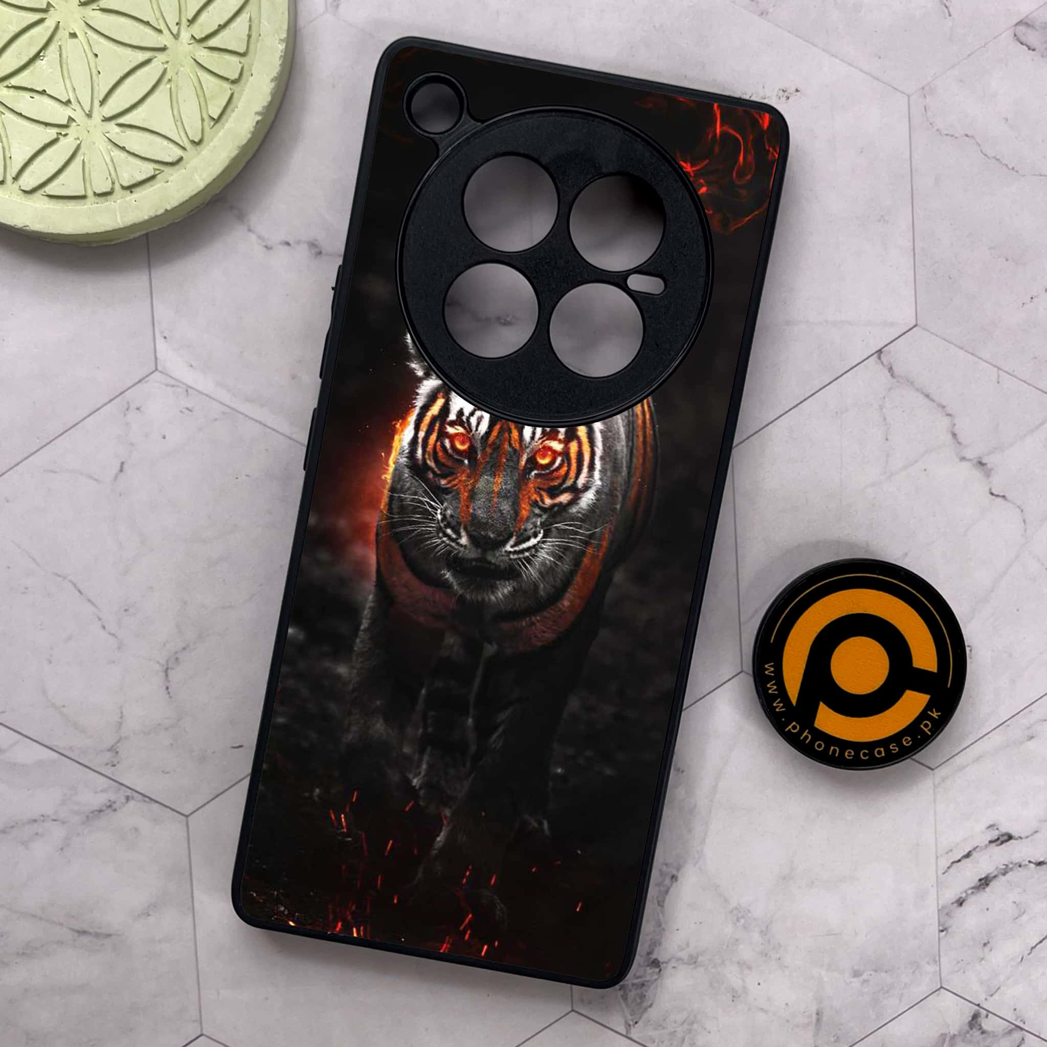 Infinix Zero 40 5G - Tiger Series - Premium Metal Printed soft Bumper shock Proof Case