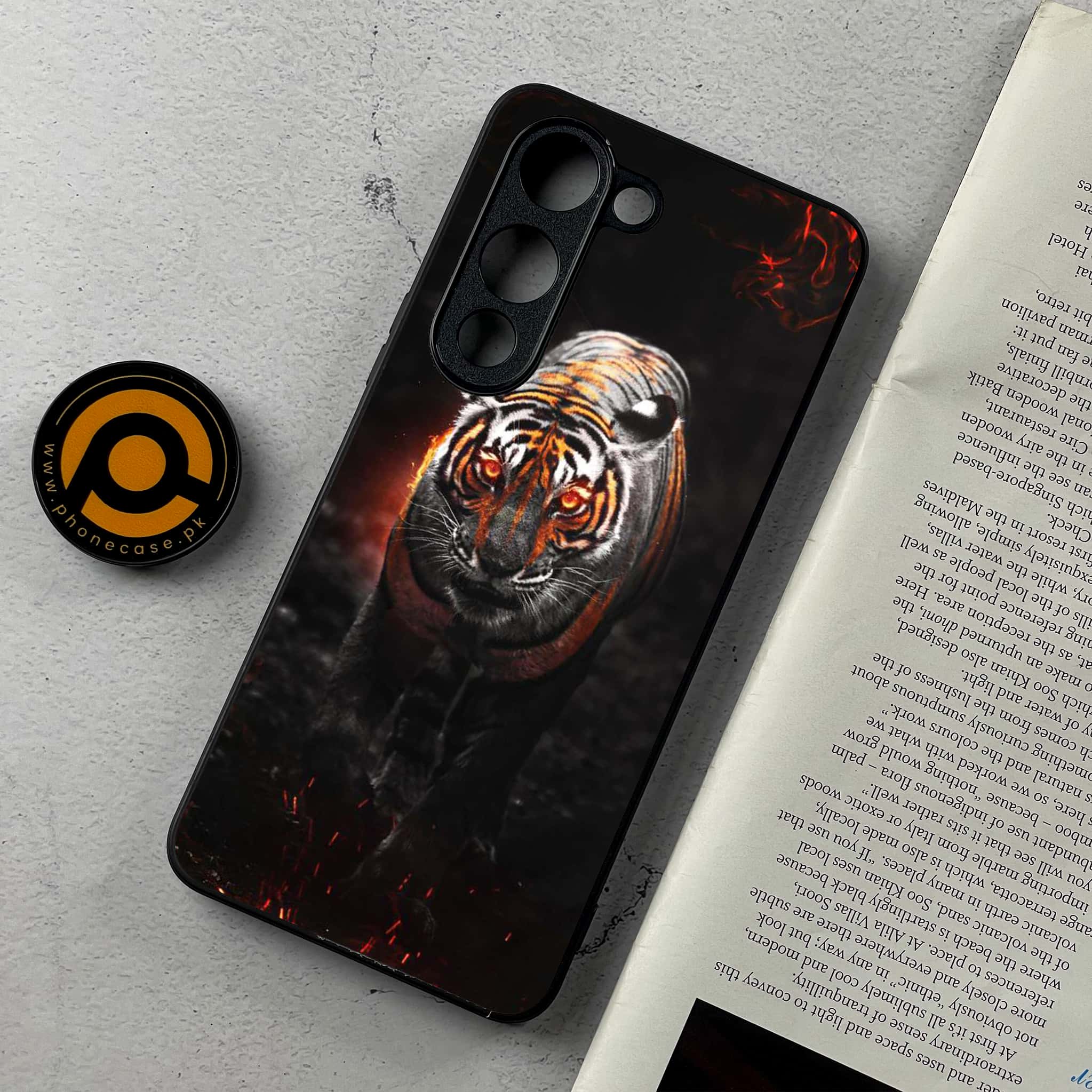 Vivo Y04 - Tiger Series - Premium Metal Printed Soft Bumper Shockproof Case
