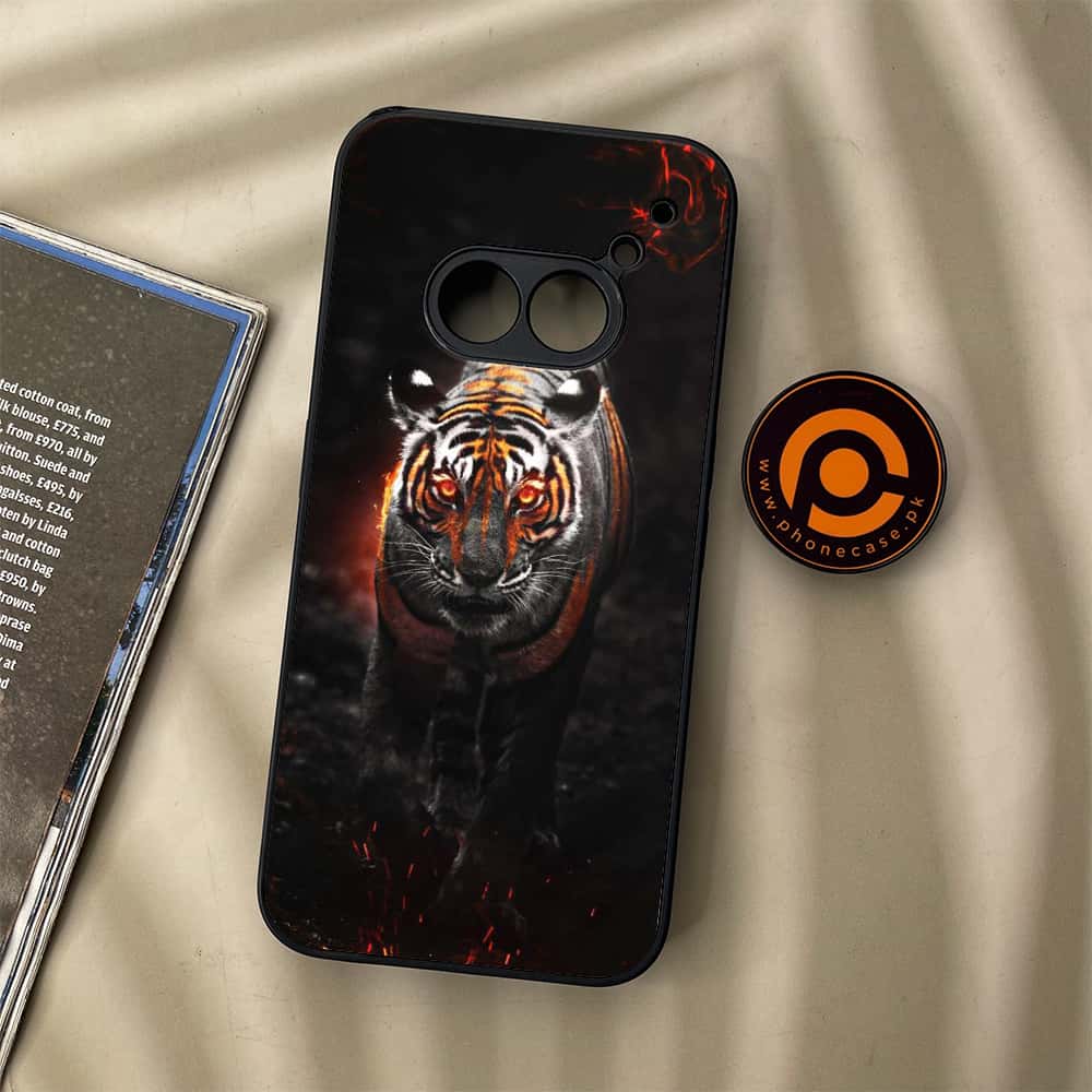 Nothing Phone (2a) - Tiger Series - Premium Metal Printed soft Bumper Shock Proof Case