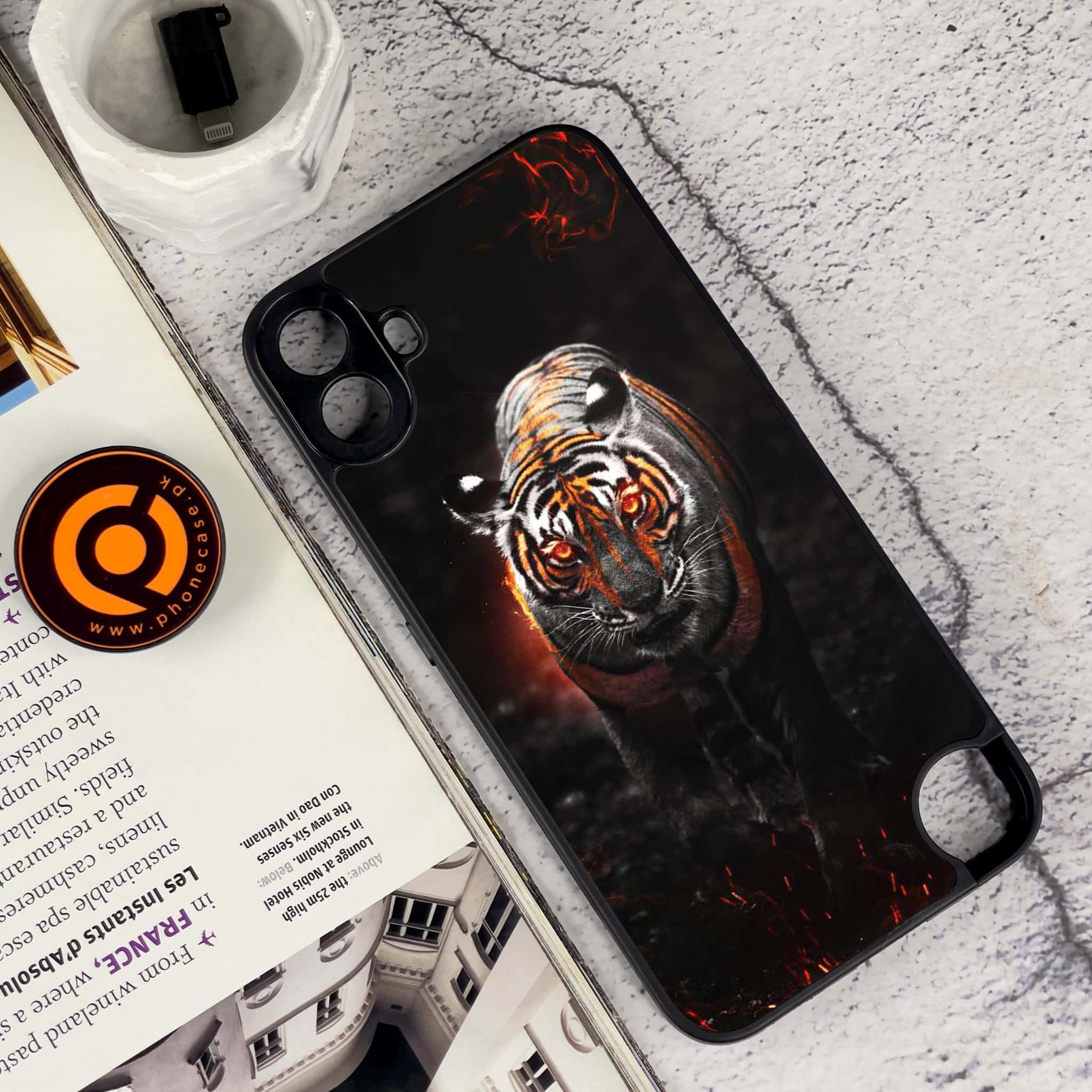 Nothing CMF Phone 1 - Tiger Series - Premium Metal Printed soft Bumper Shock Proof Case