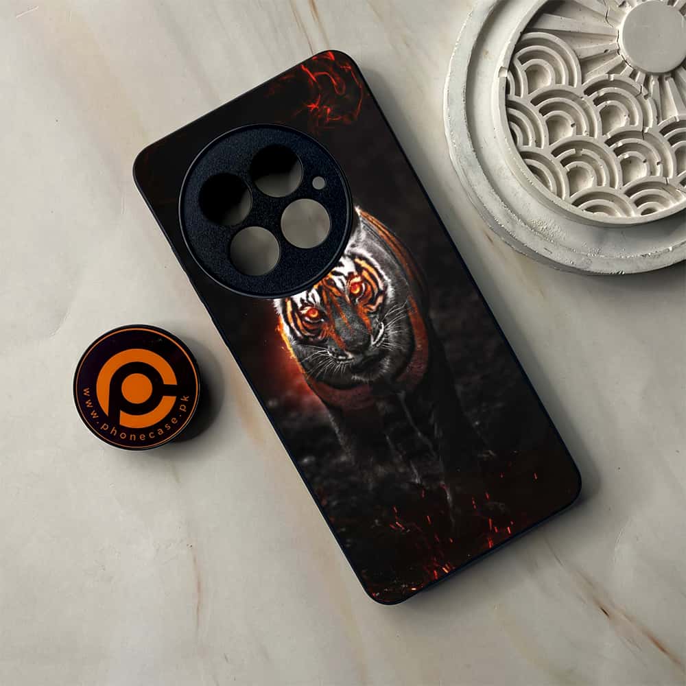 OnePlus 13 - Tiger Series - Premium Metal Printed soft Bumper shock Proof Case