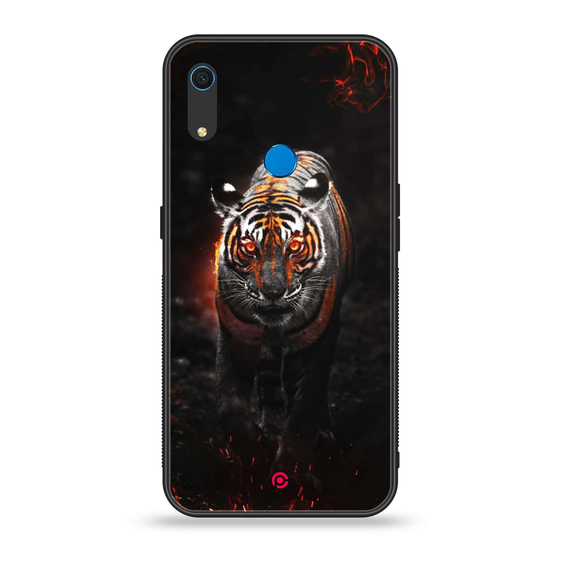 Huawei Y6s - Tiger Series - Premium Printed Metal soft Bumper shock Proof Case