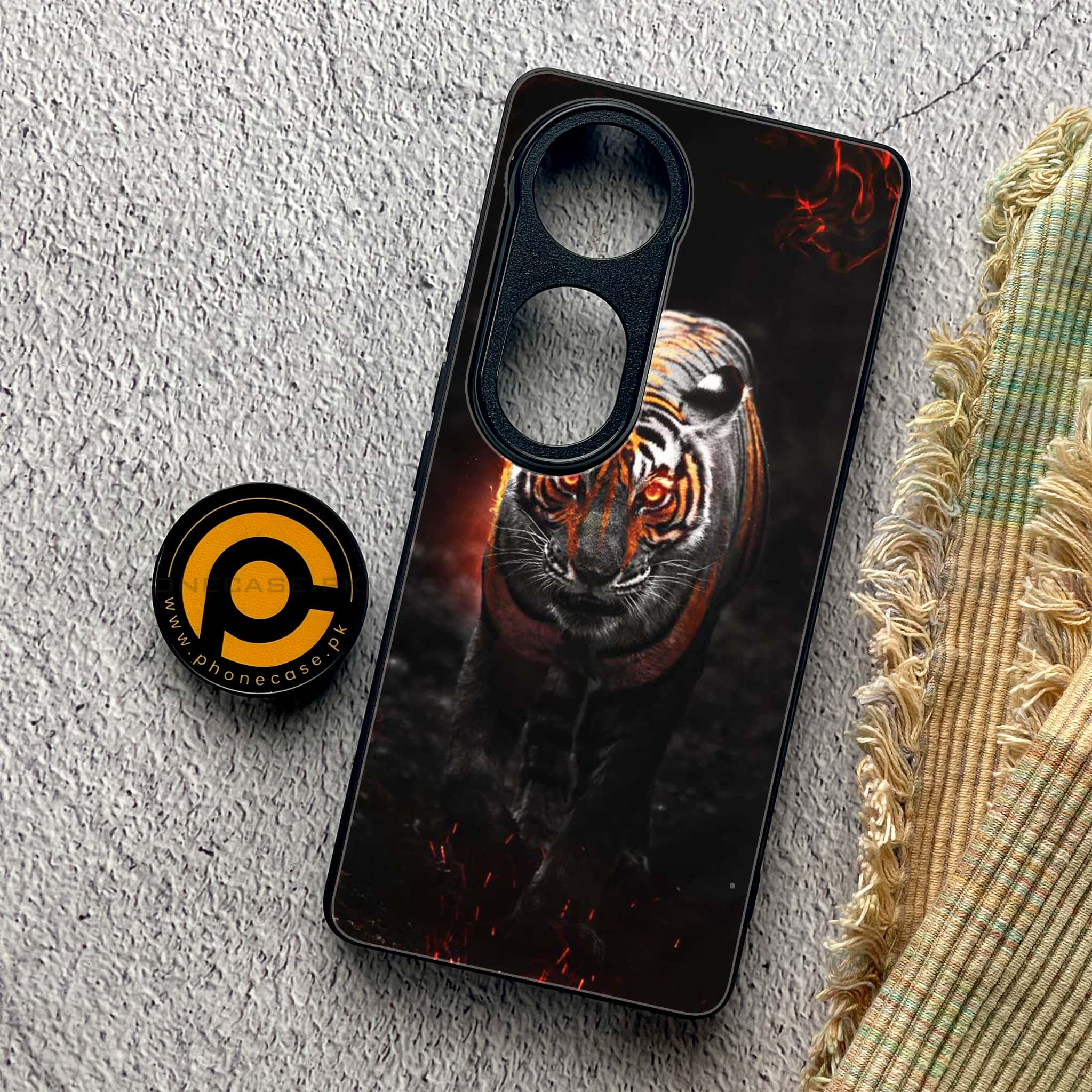Vivo V40 Pro - Tiger Series - Premium Metal Printed soft Bumper shock Proof Case